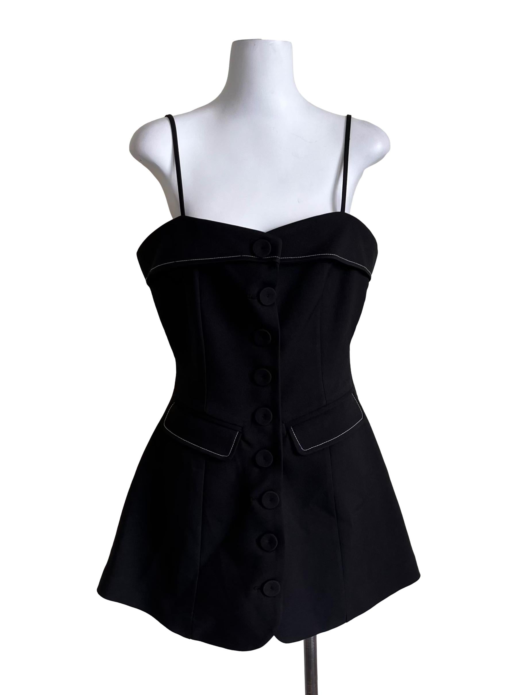 Ink Black Pocket Sundress