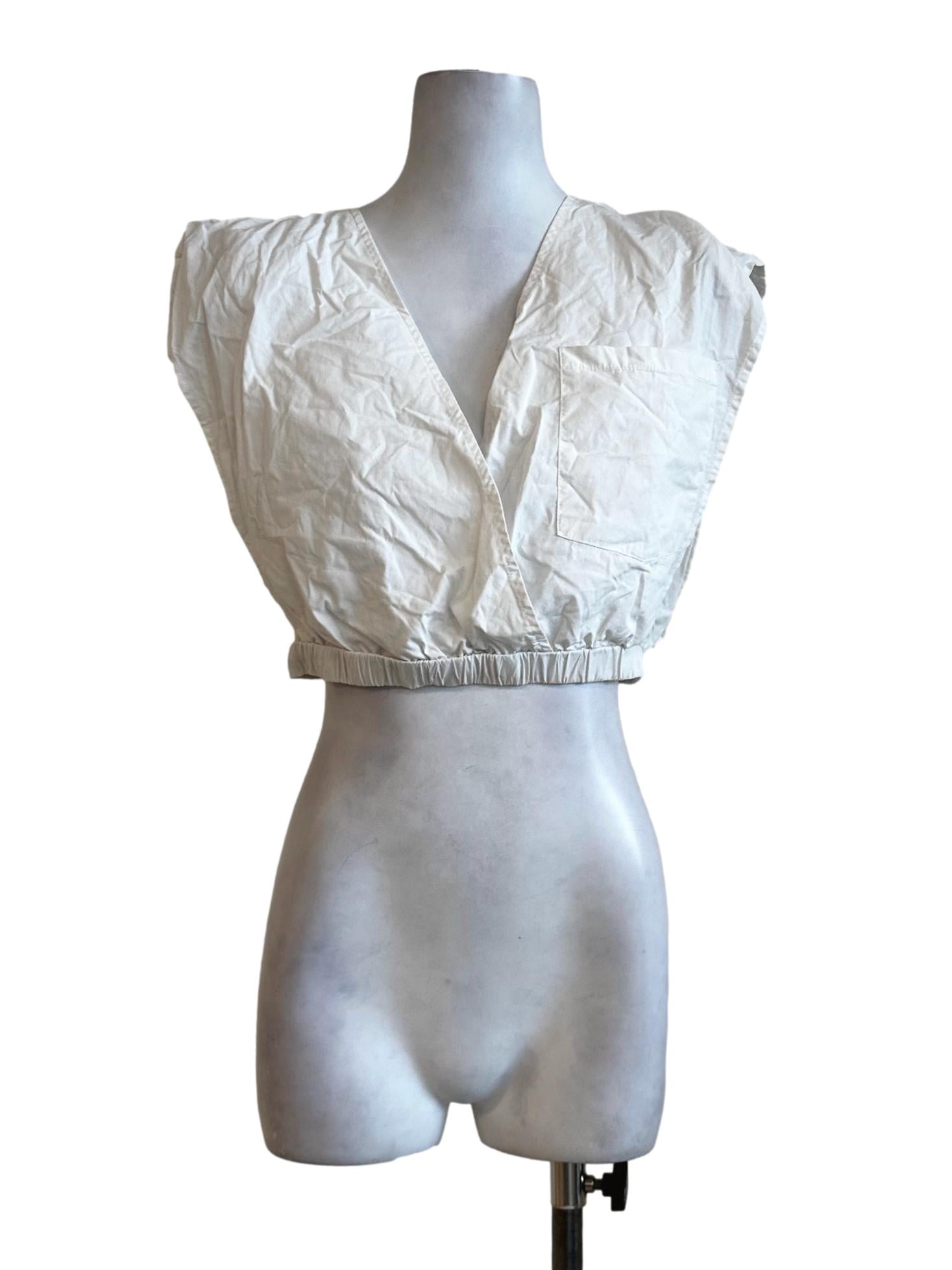 White Plain Crop Top LB