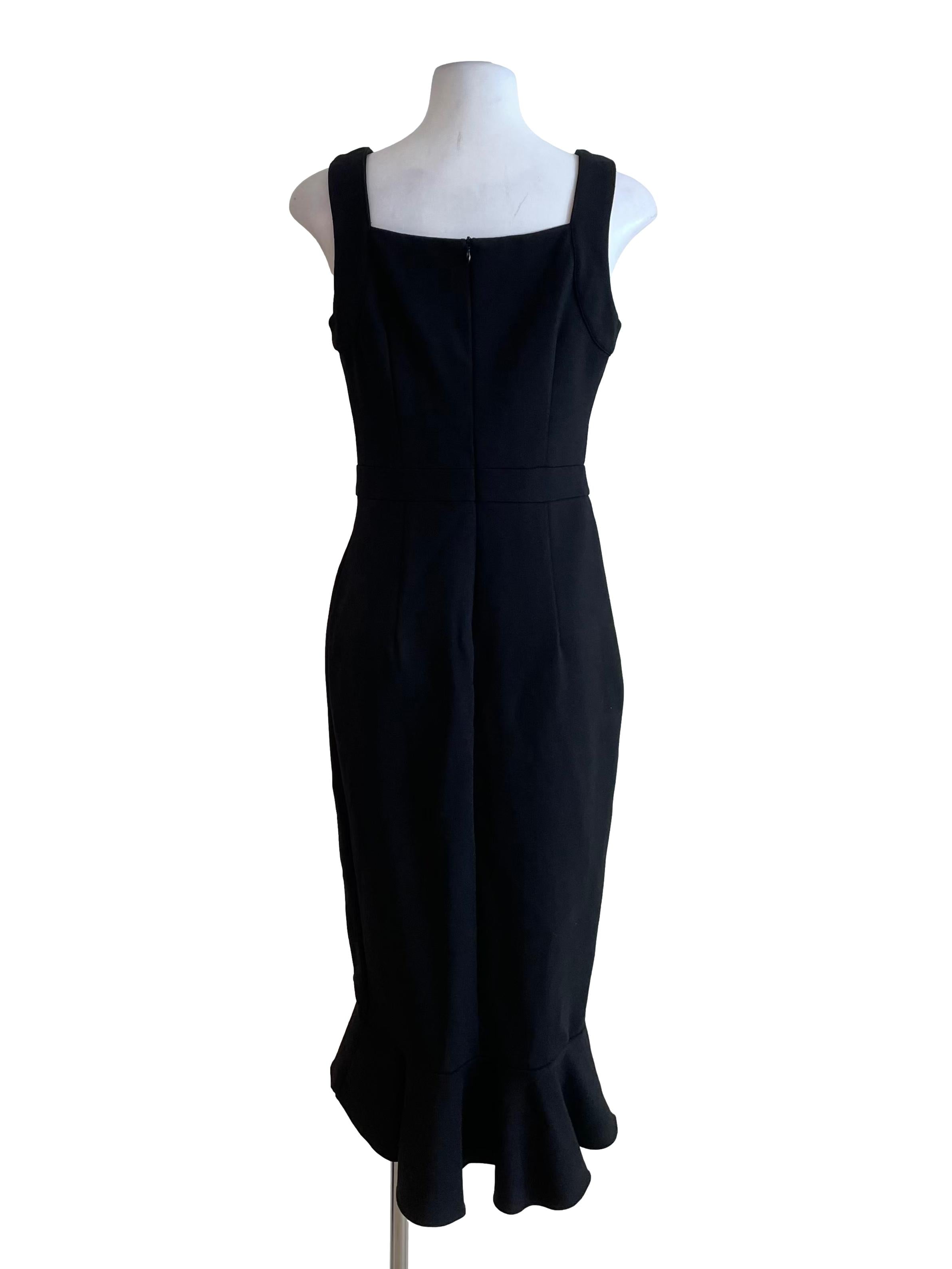 Black Ruffled Mermaid Dress