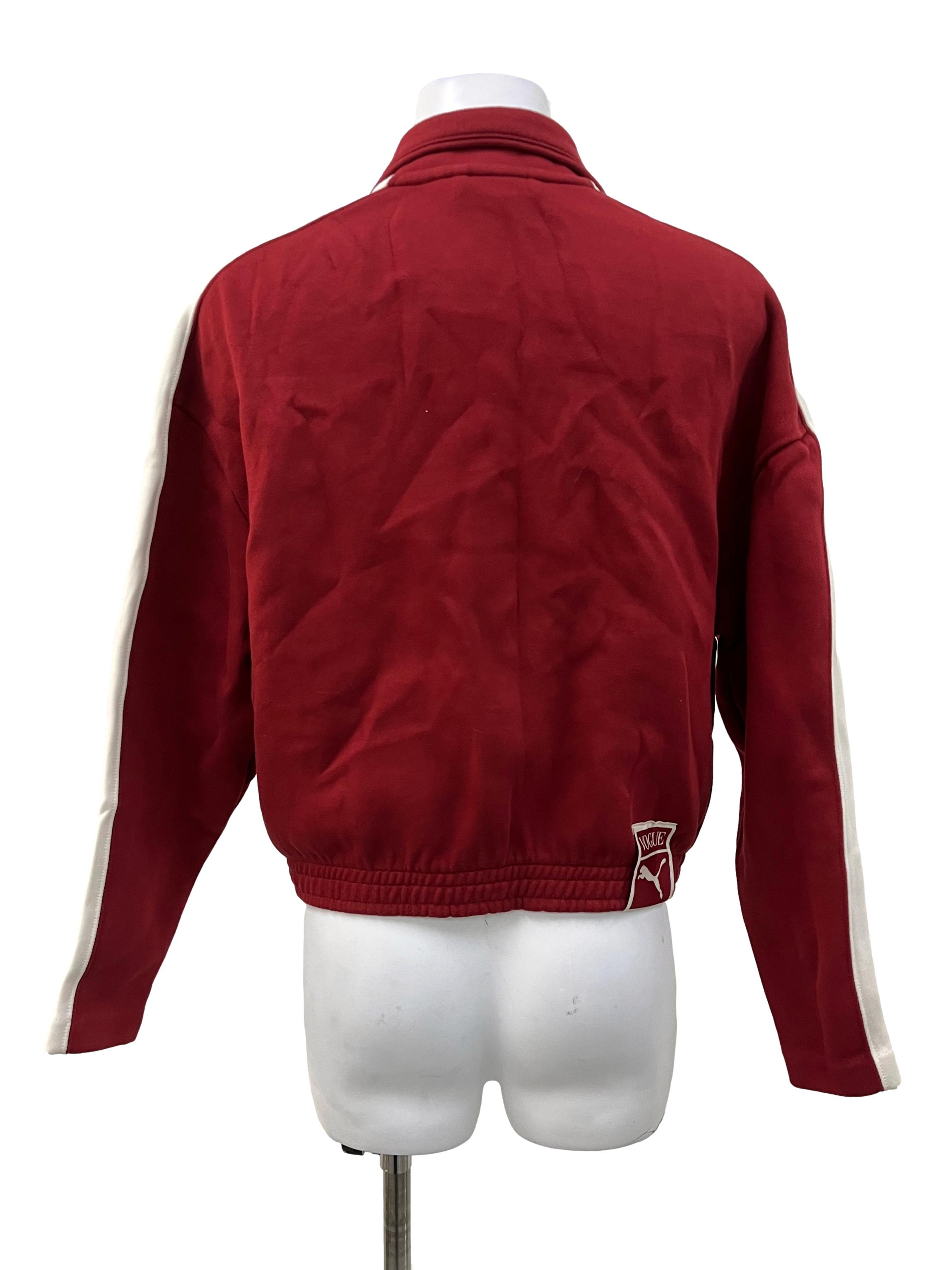 Dark Red Vogue Collab Cropped Jumper