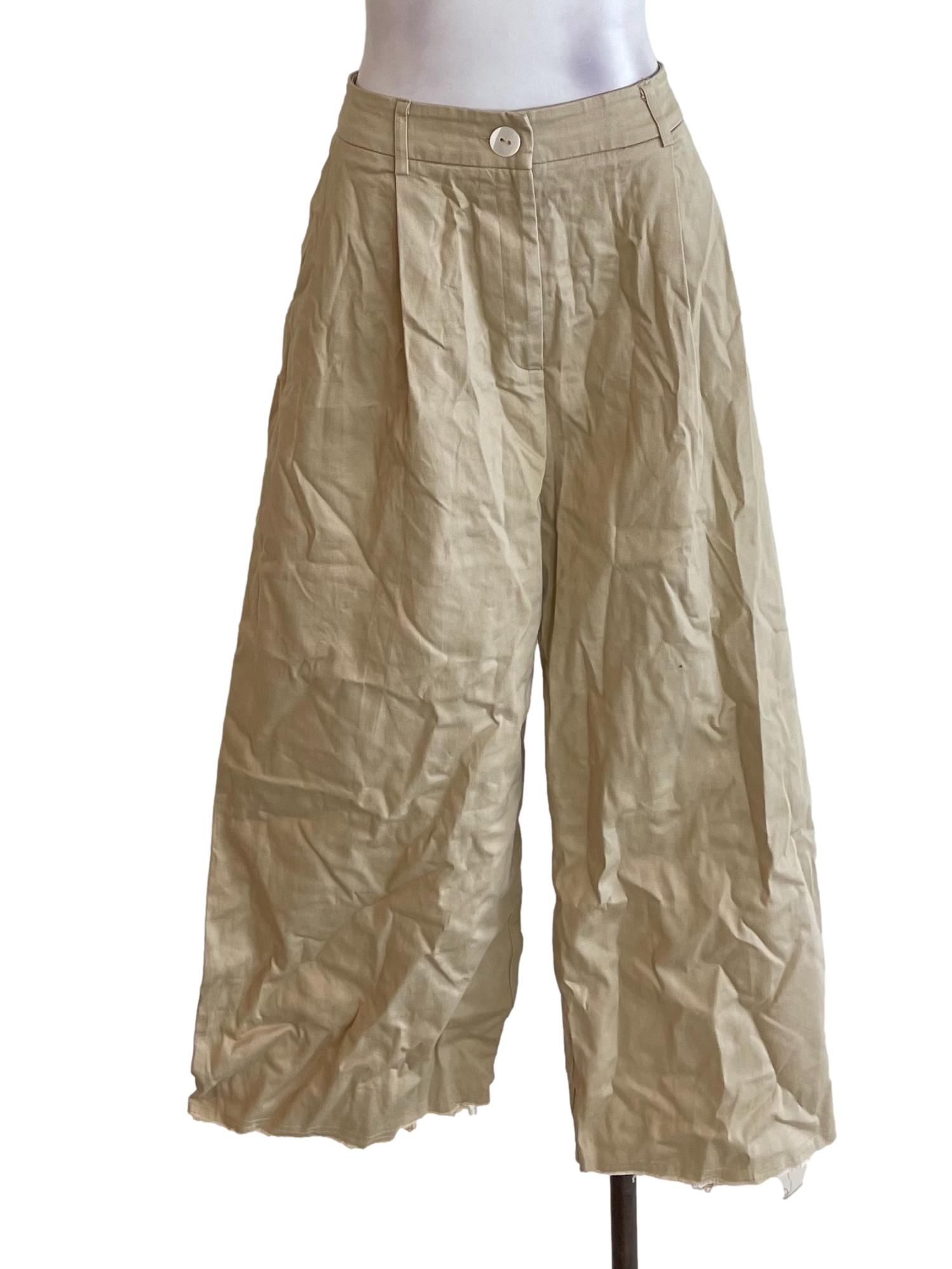 Beige Distressed Pants OSN