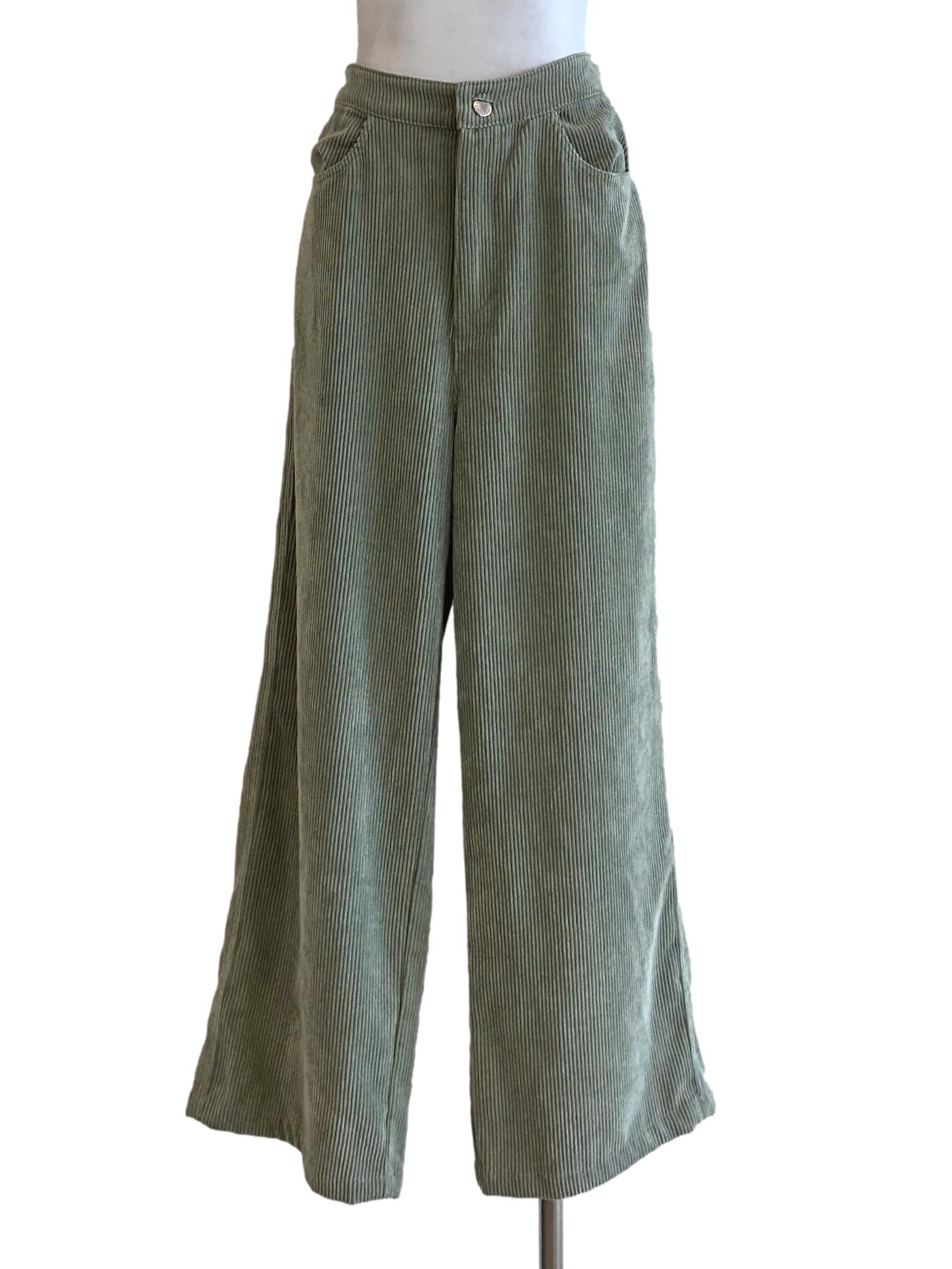 Olive Green Corduroy Pants TCL