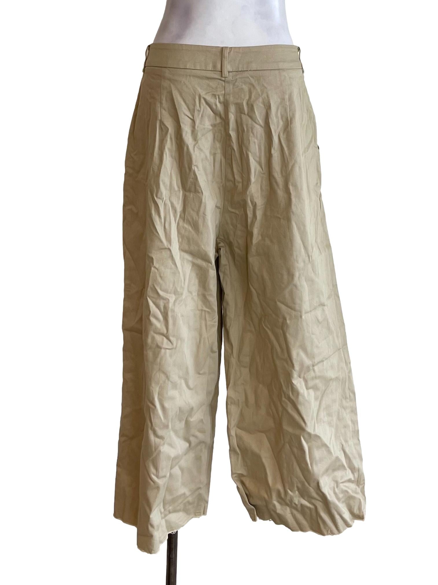 Beige Distressed Pants OSN