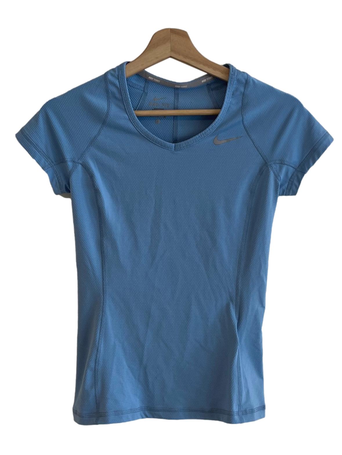Sky Blue Jewel Neckline Top