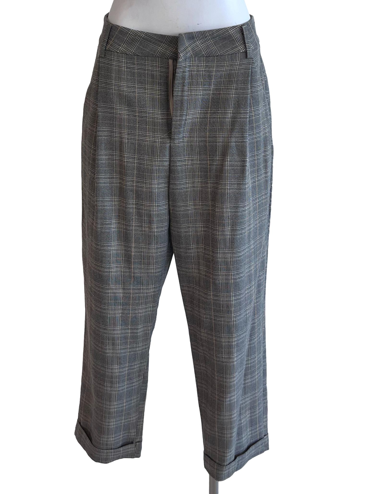 Fossil  Tartan Patterned Pants