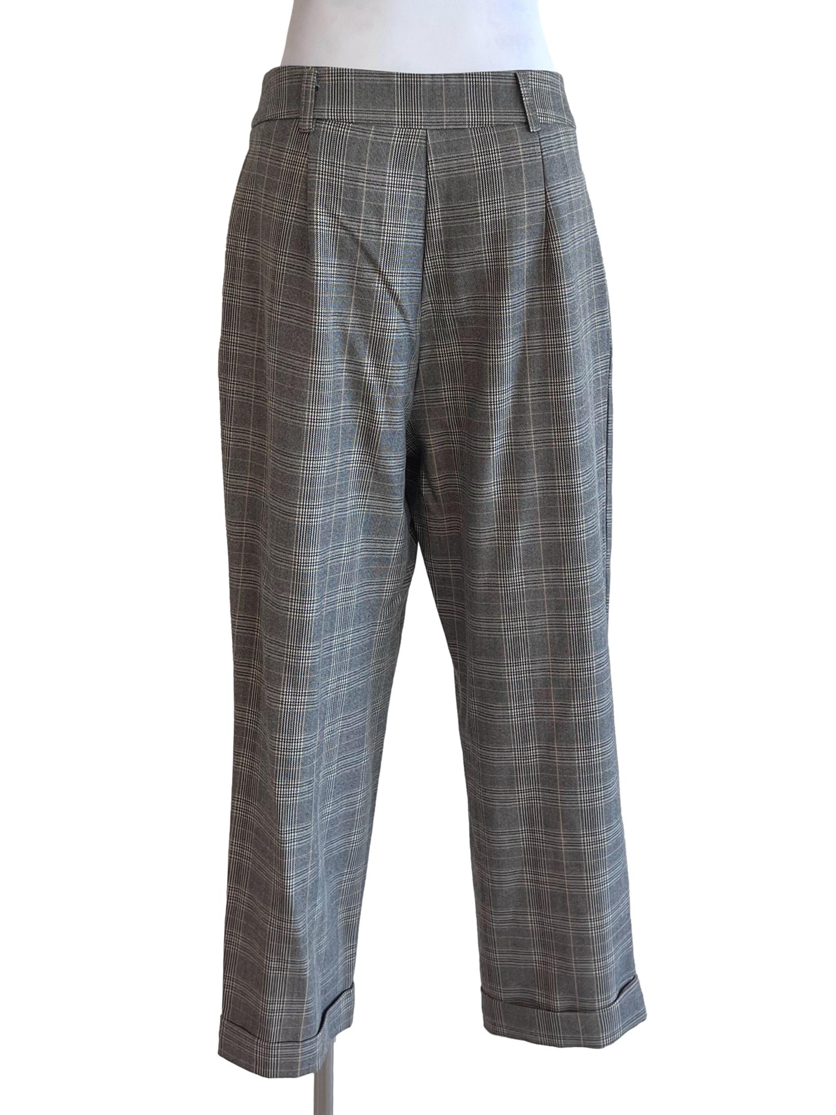 Fossil  Tartan Patterned Pants