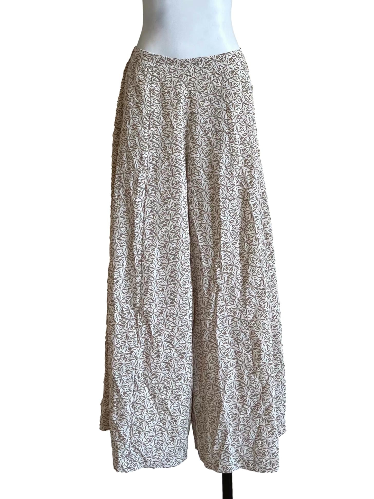 Tortilla Brown Floral Print Relaxed Pants
