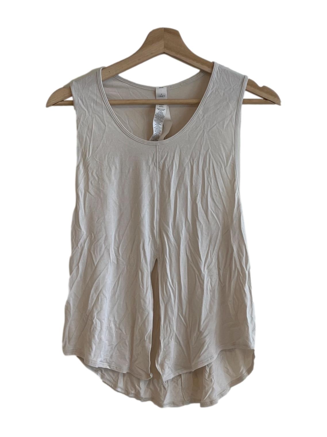 Beige Scoop Neckline Tank Top