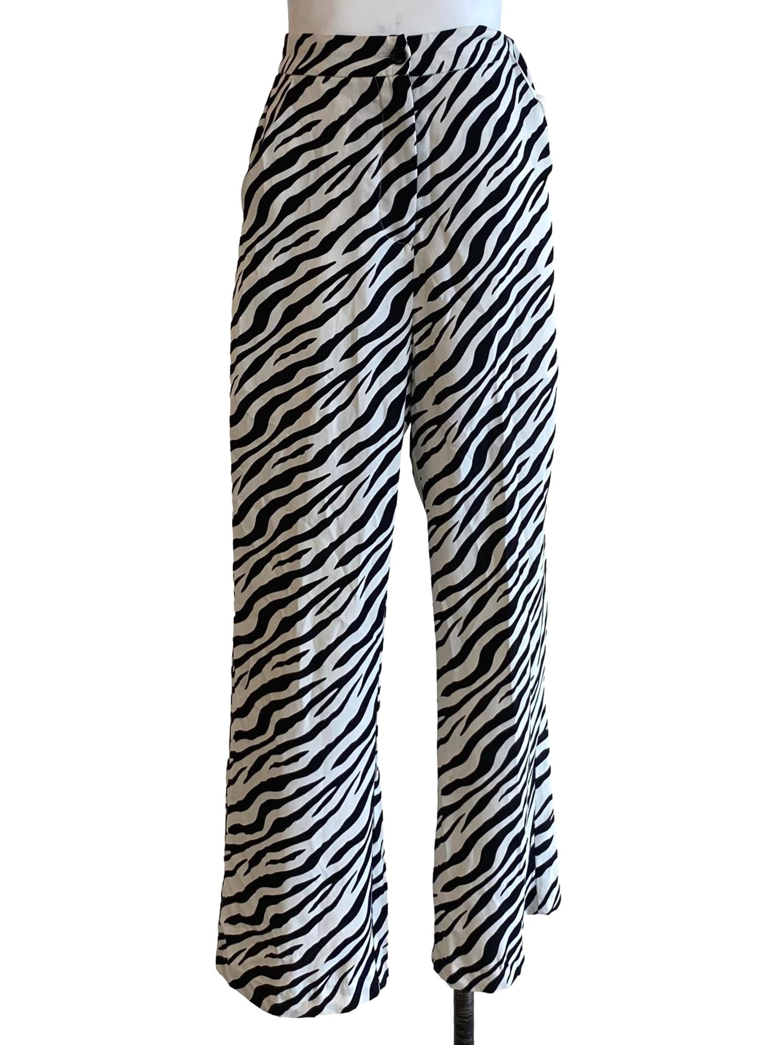 Black & White Zebra Prints Pants