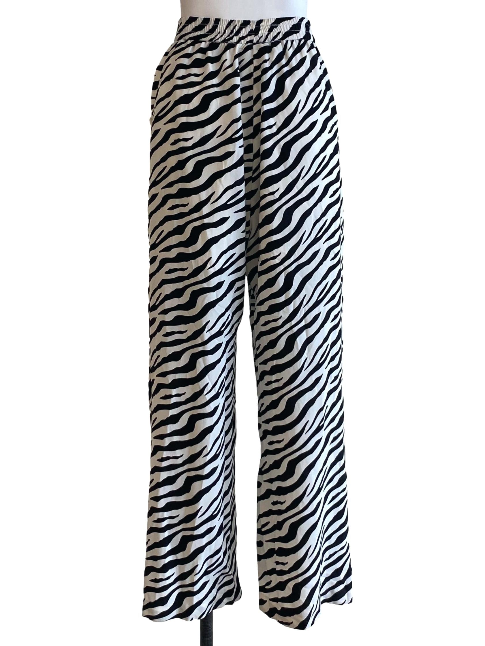 Black & White Zebra Prints Pants