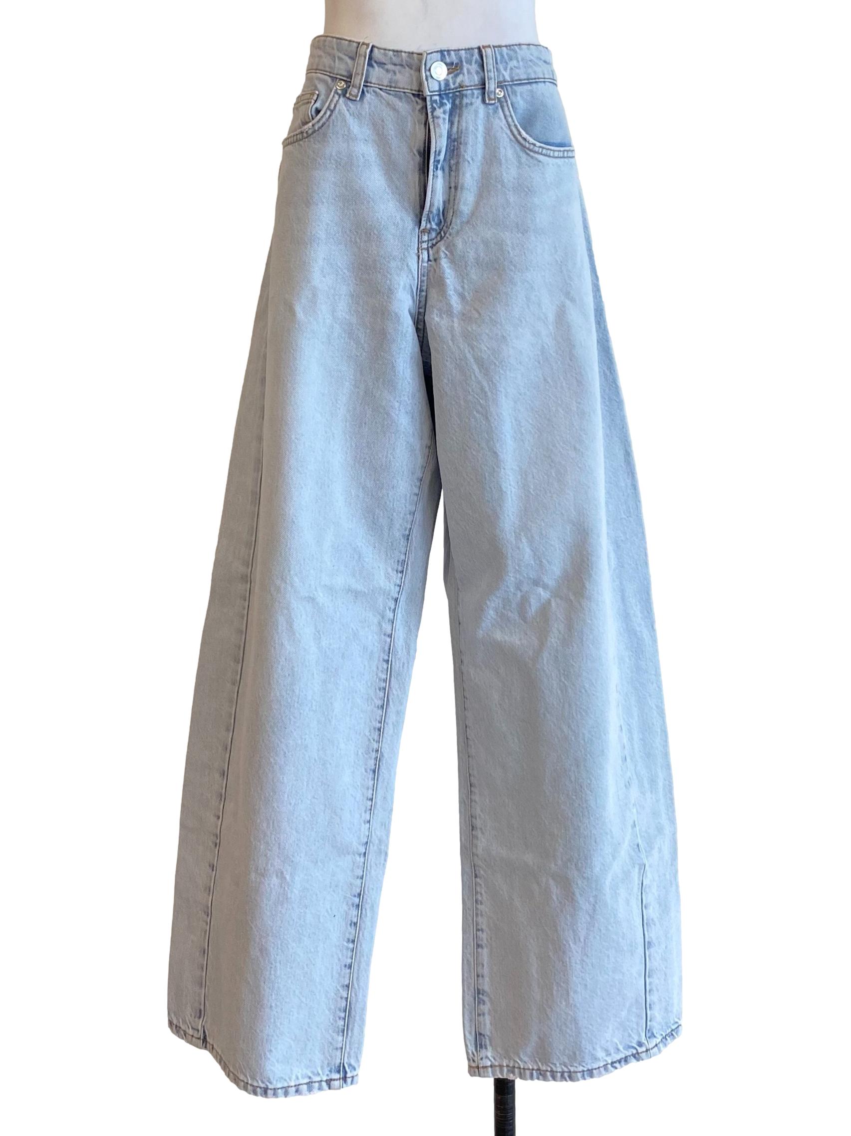 Light Blue Wide Leg Jeans