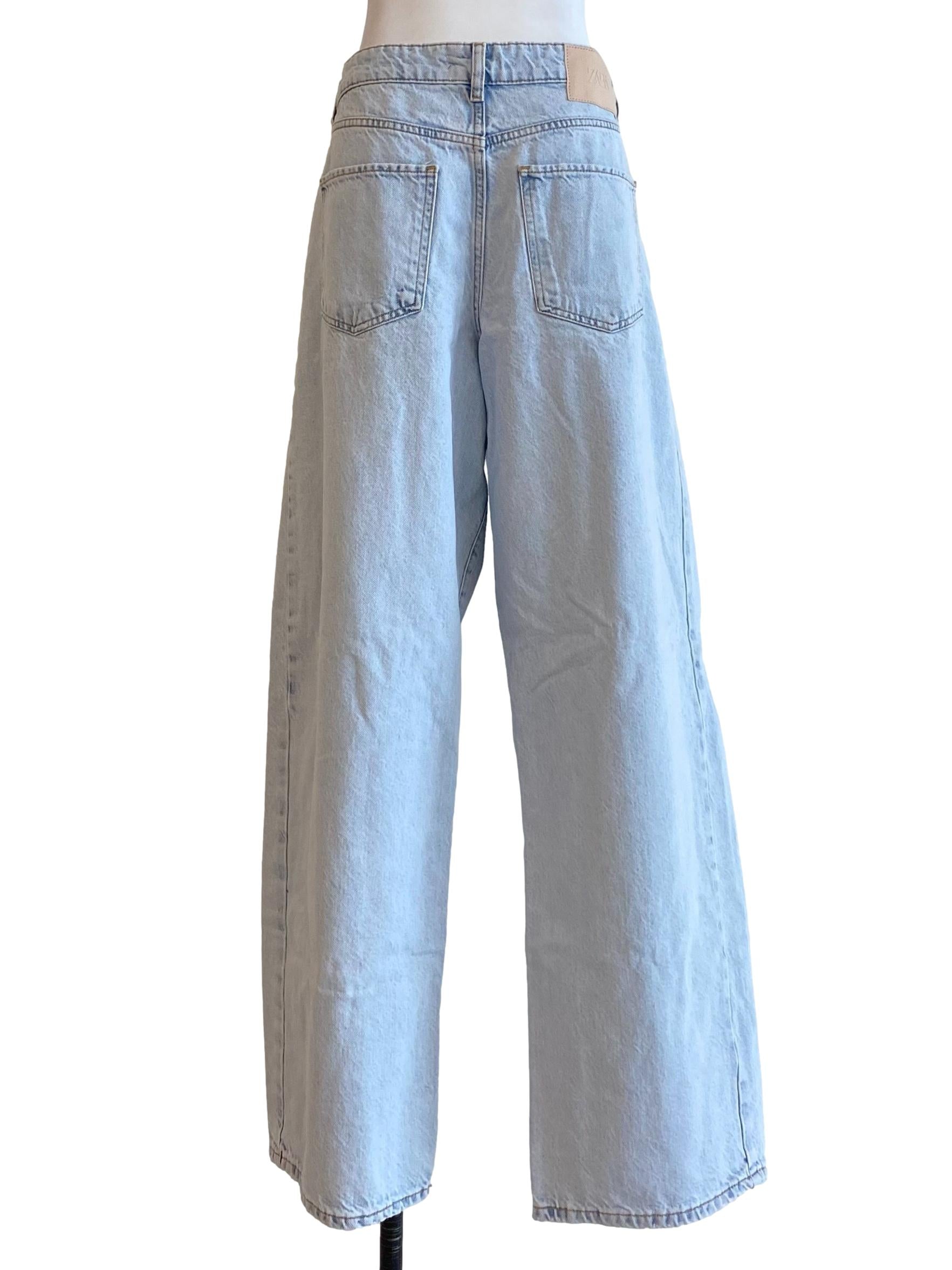 Light Blue Wide Leg Jeans