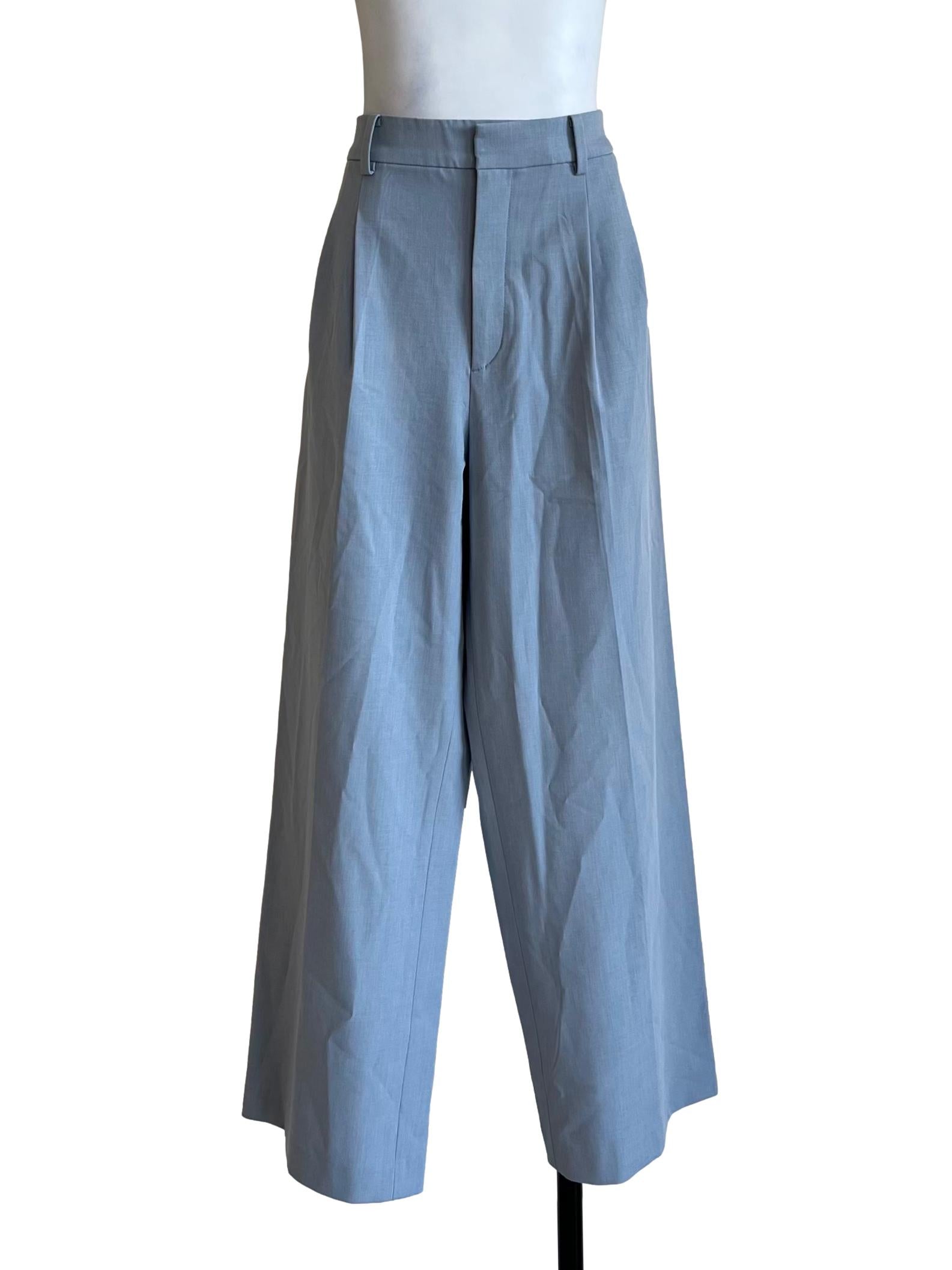 Stone Blue Straight Leg Pants