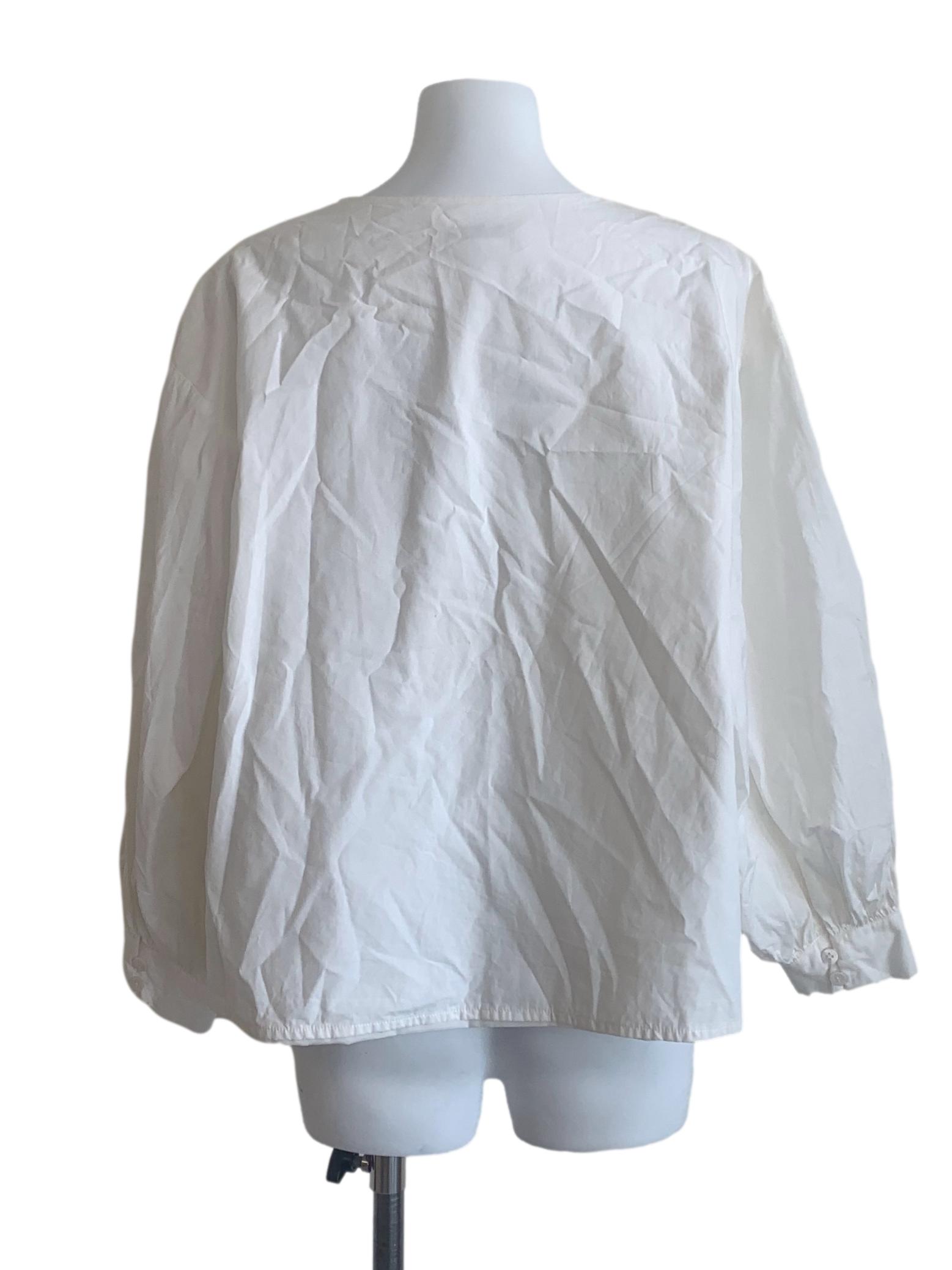 White V Neck Top LB