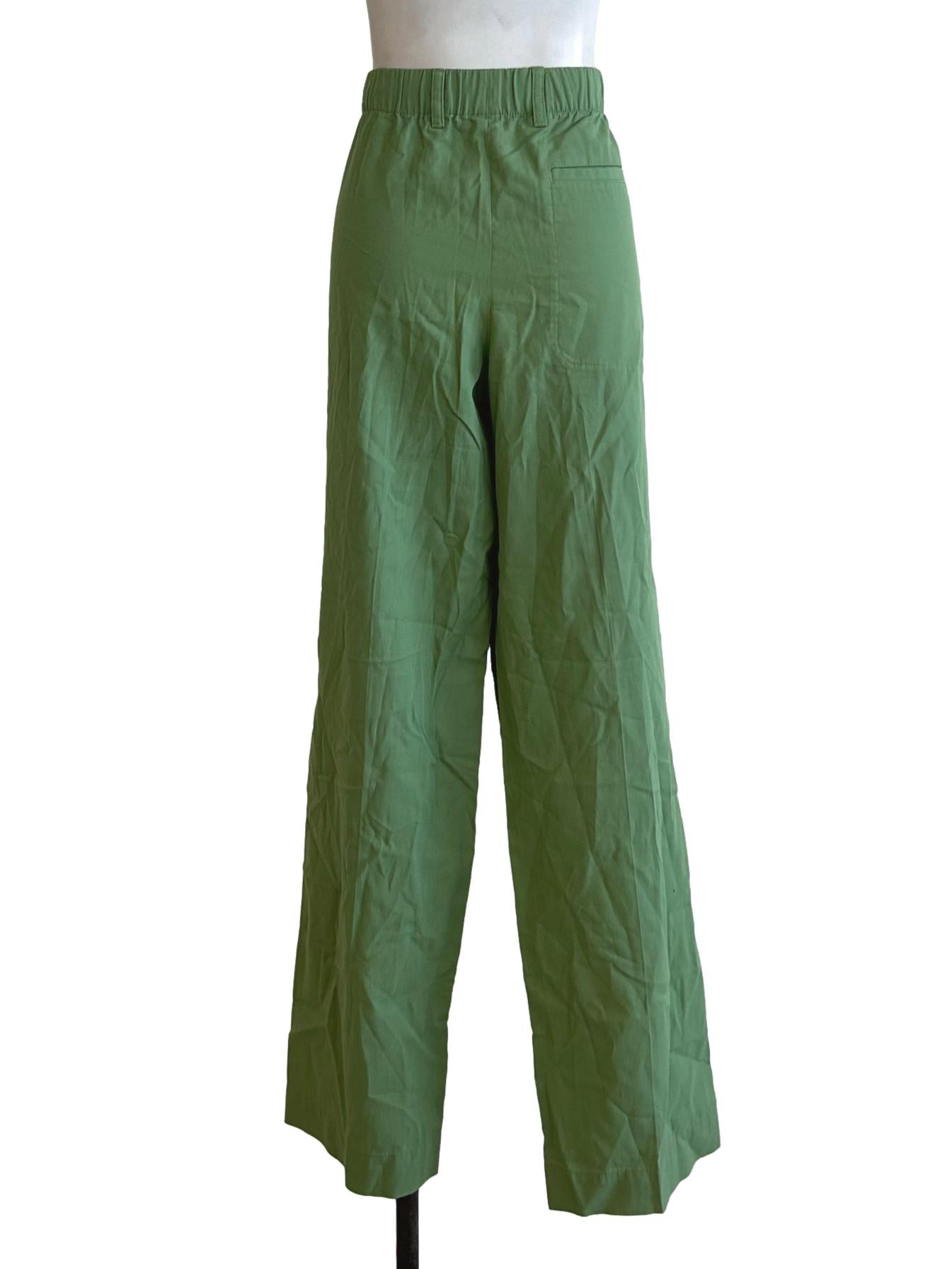 Green Wide Leg Pants
