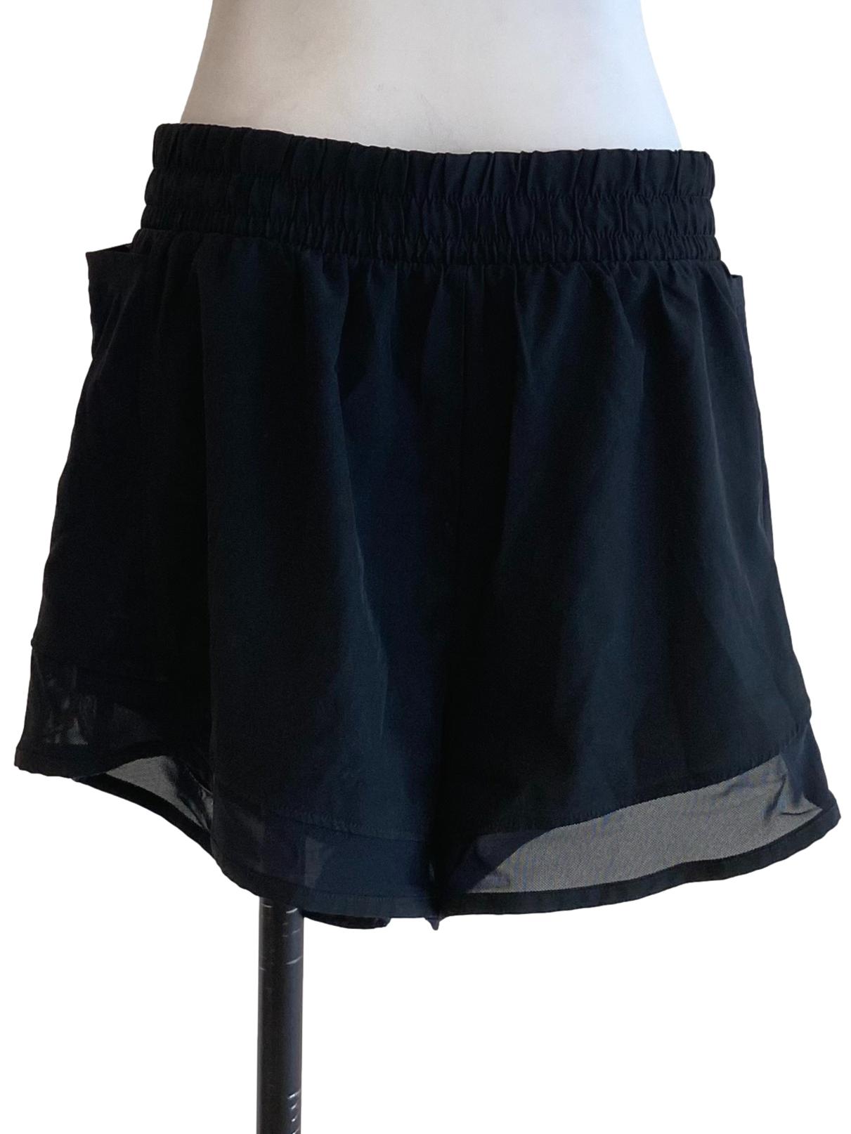 Black Mesh Shorts