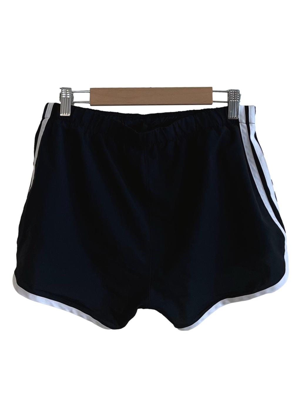 Black White Lining Shorts
