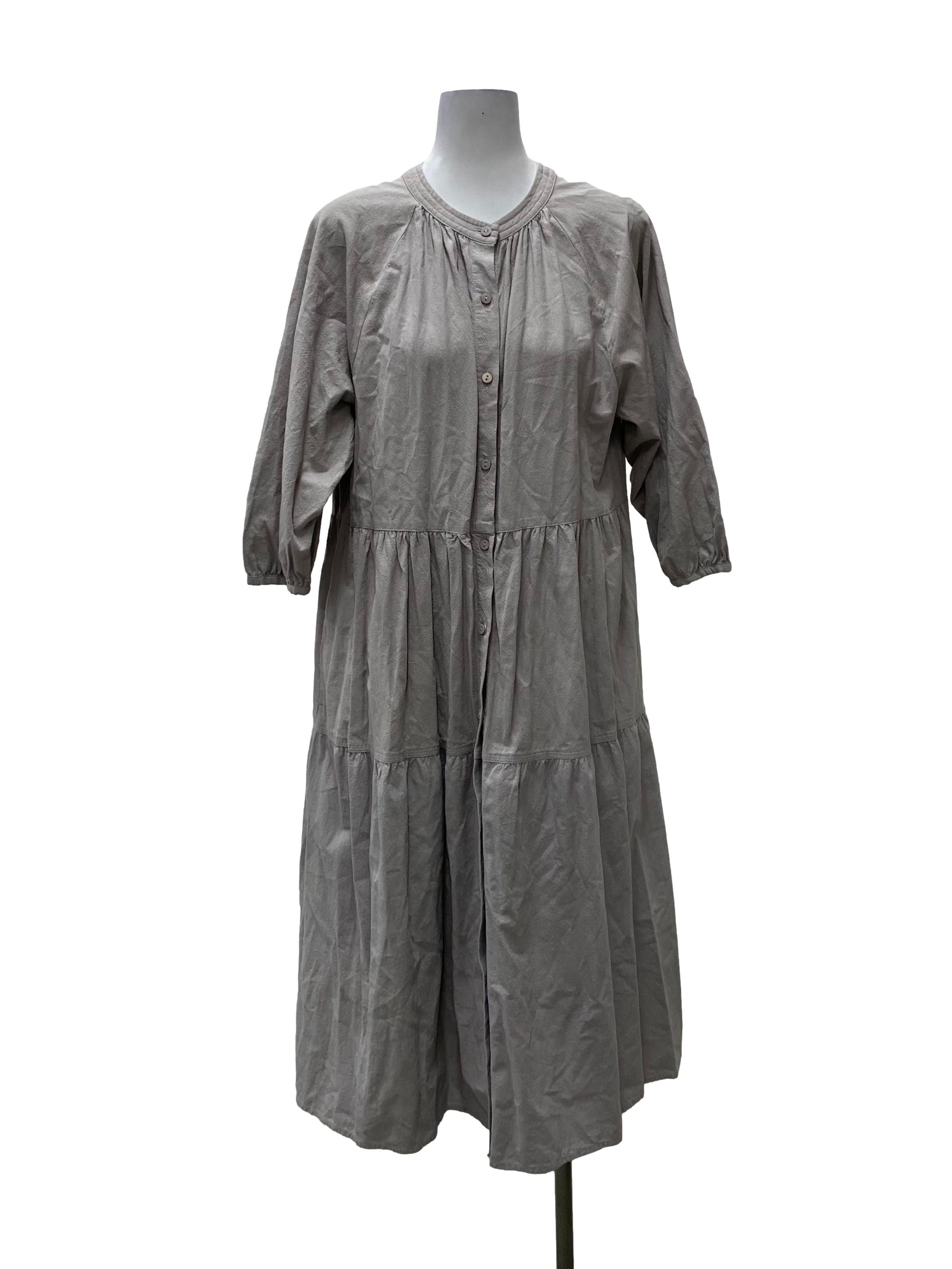 Grey Round Neck Dress