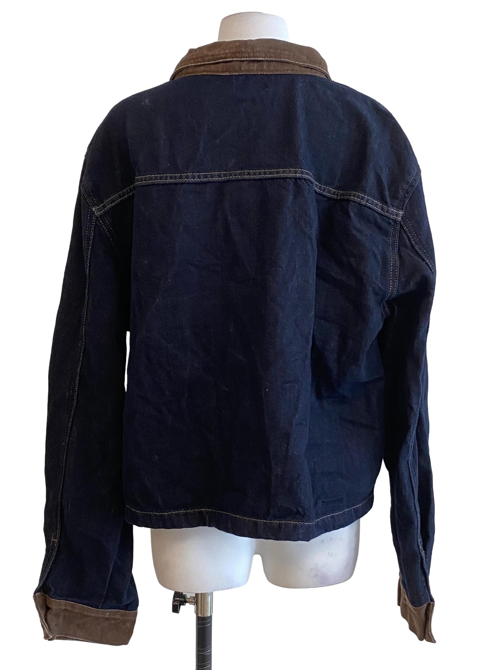 Blue Denim Collared Jacket