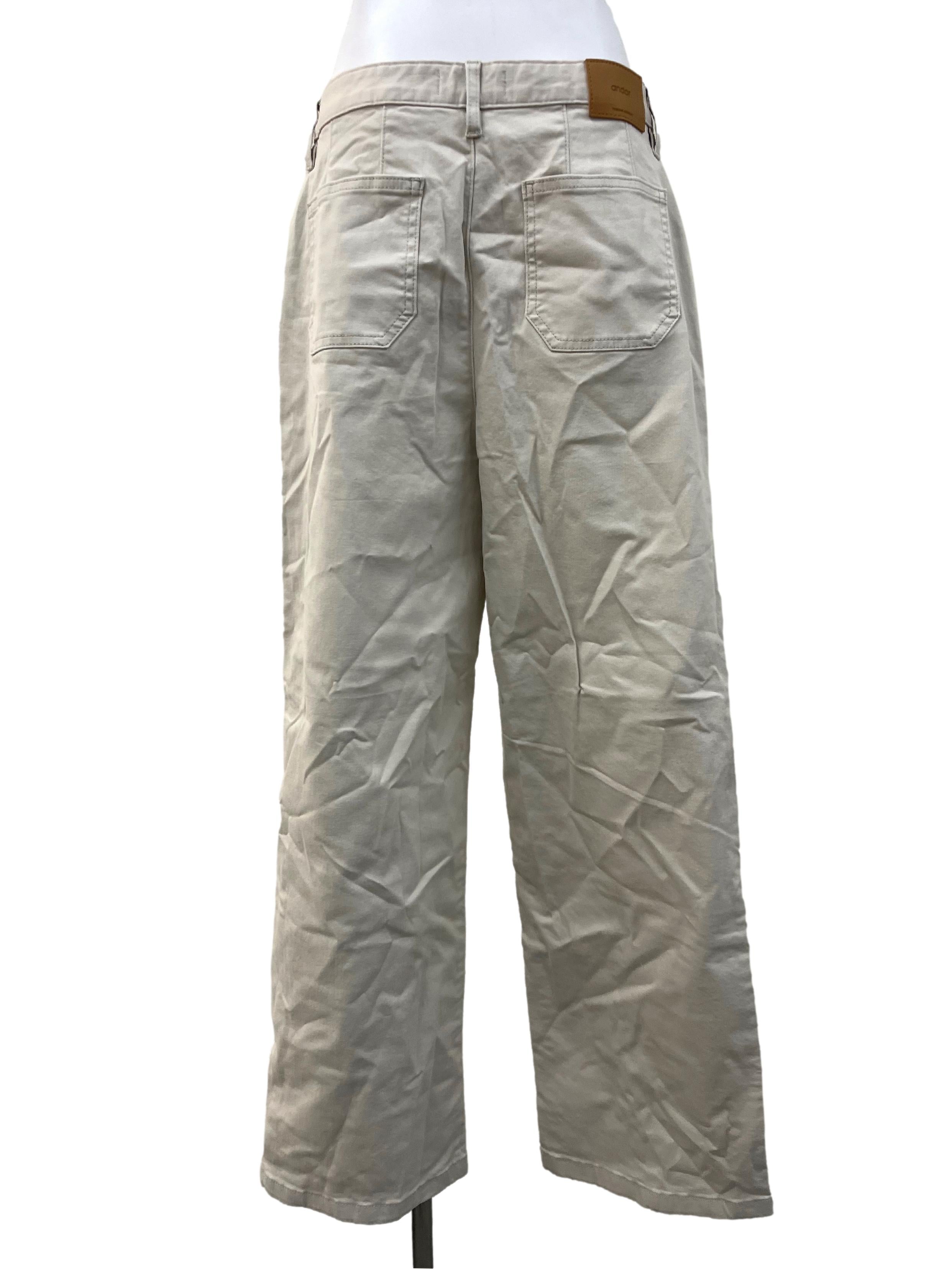 Cream Technical Athleisure Pants