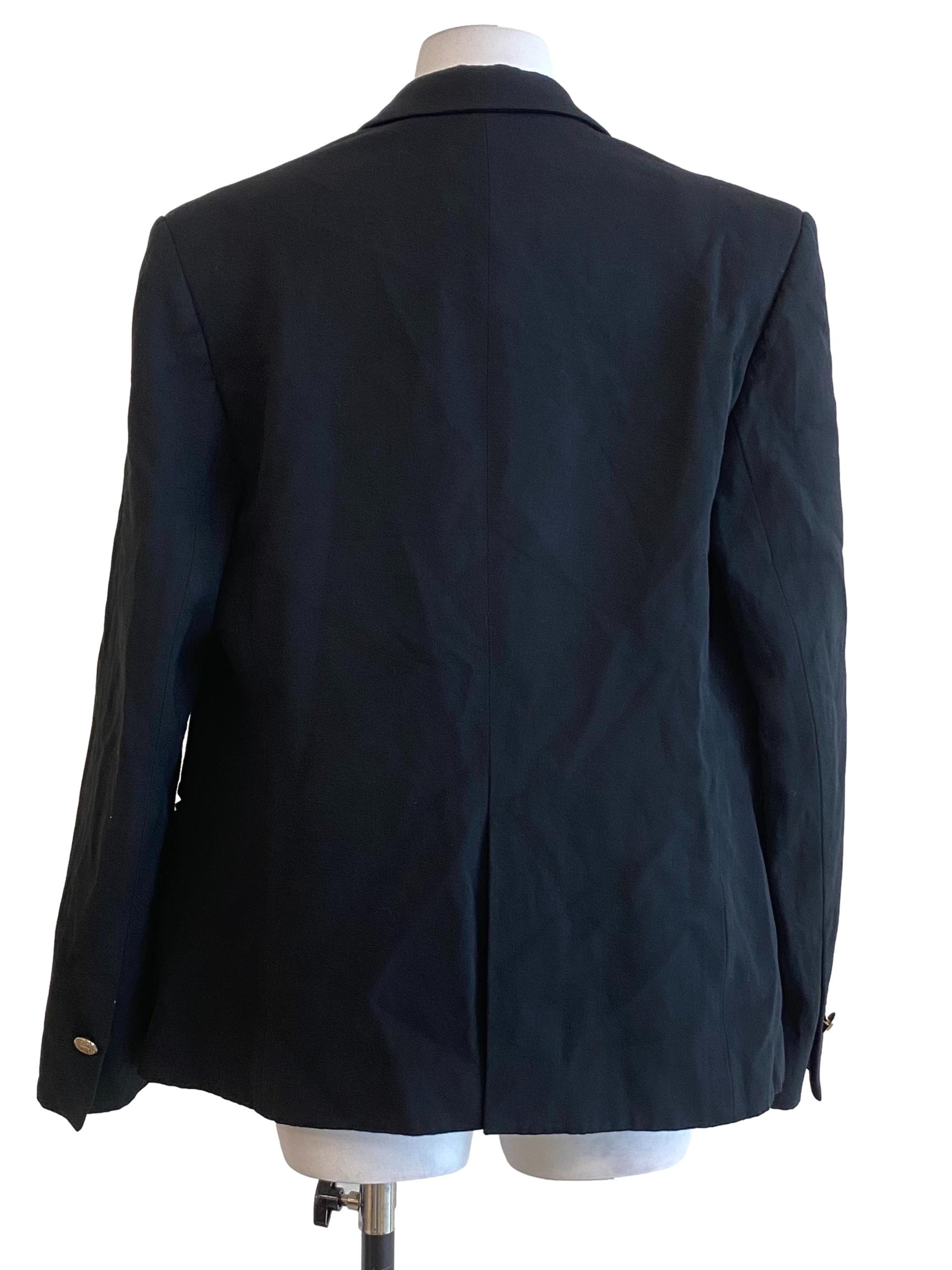 Night Black Double Breasted Blazer