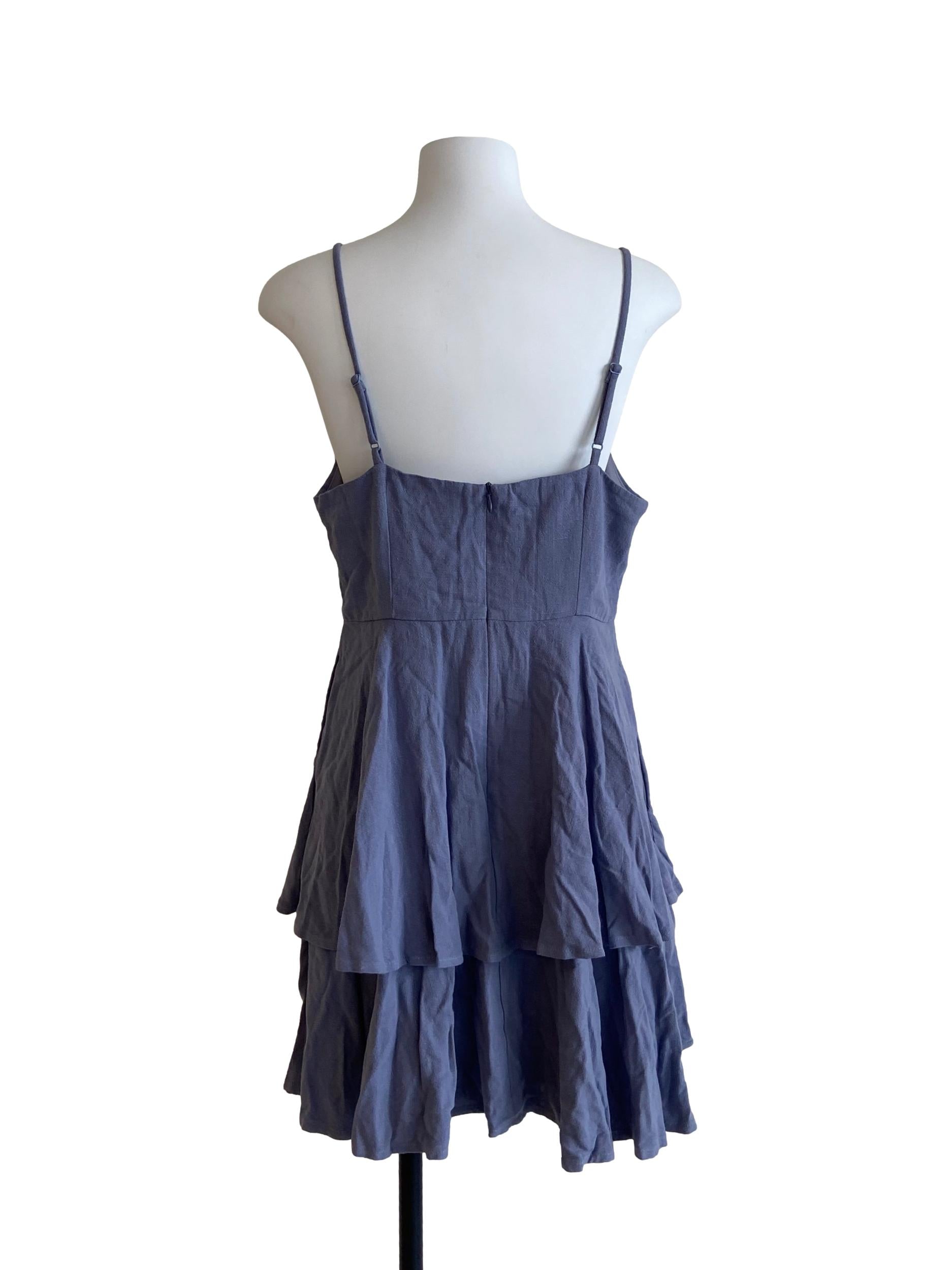 Spruce Black Layered Mini Dress
