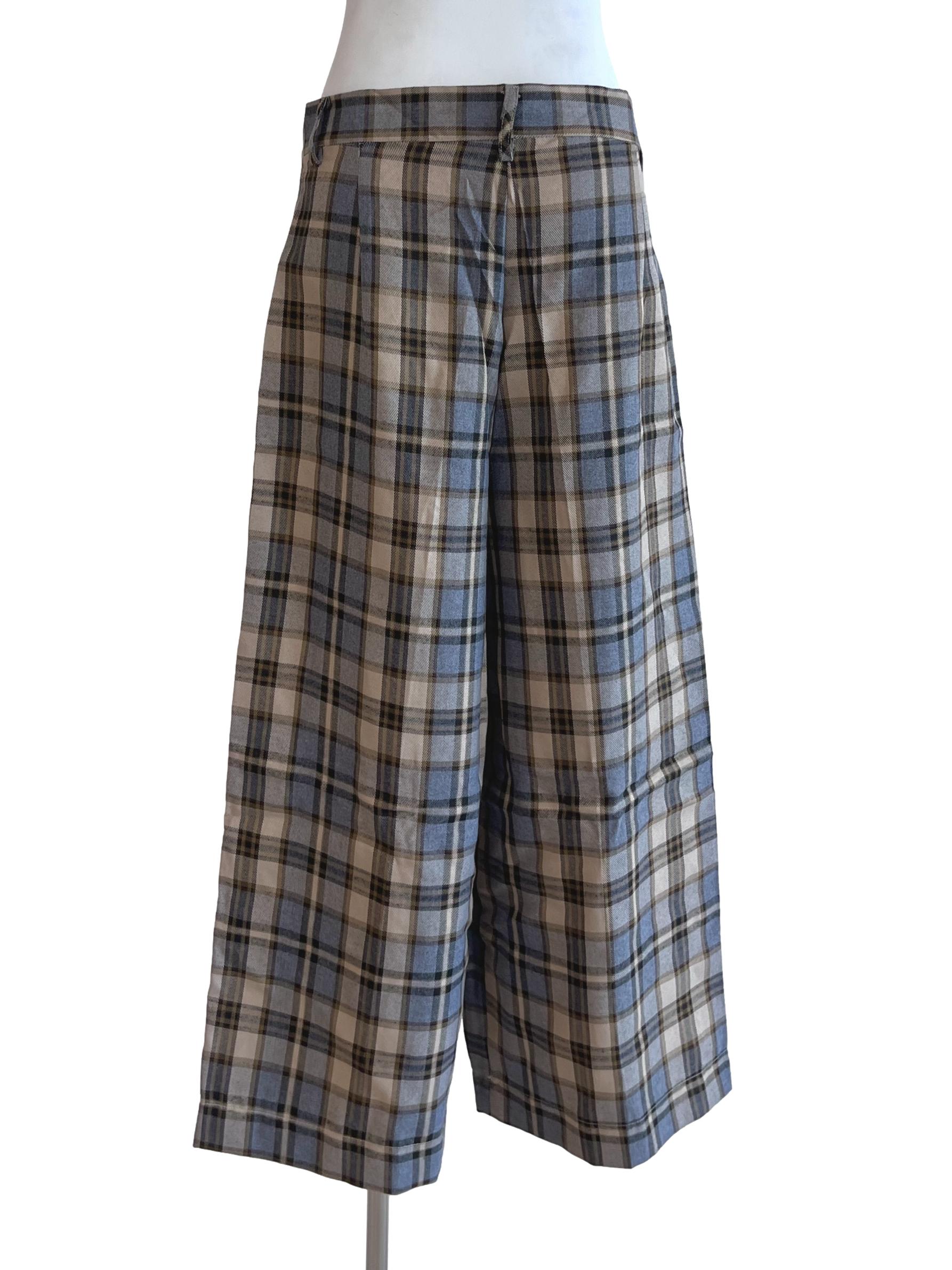 Multi Coloured Tartan Patterned Pants TEM