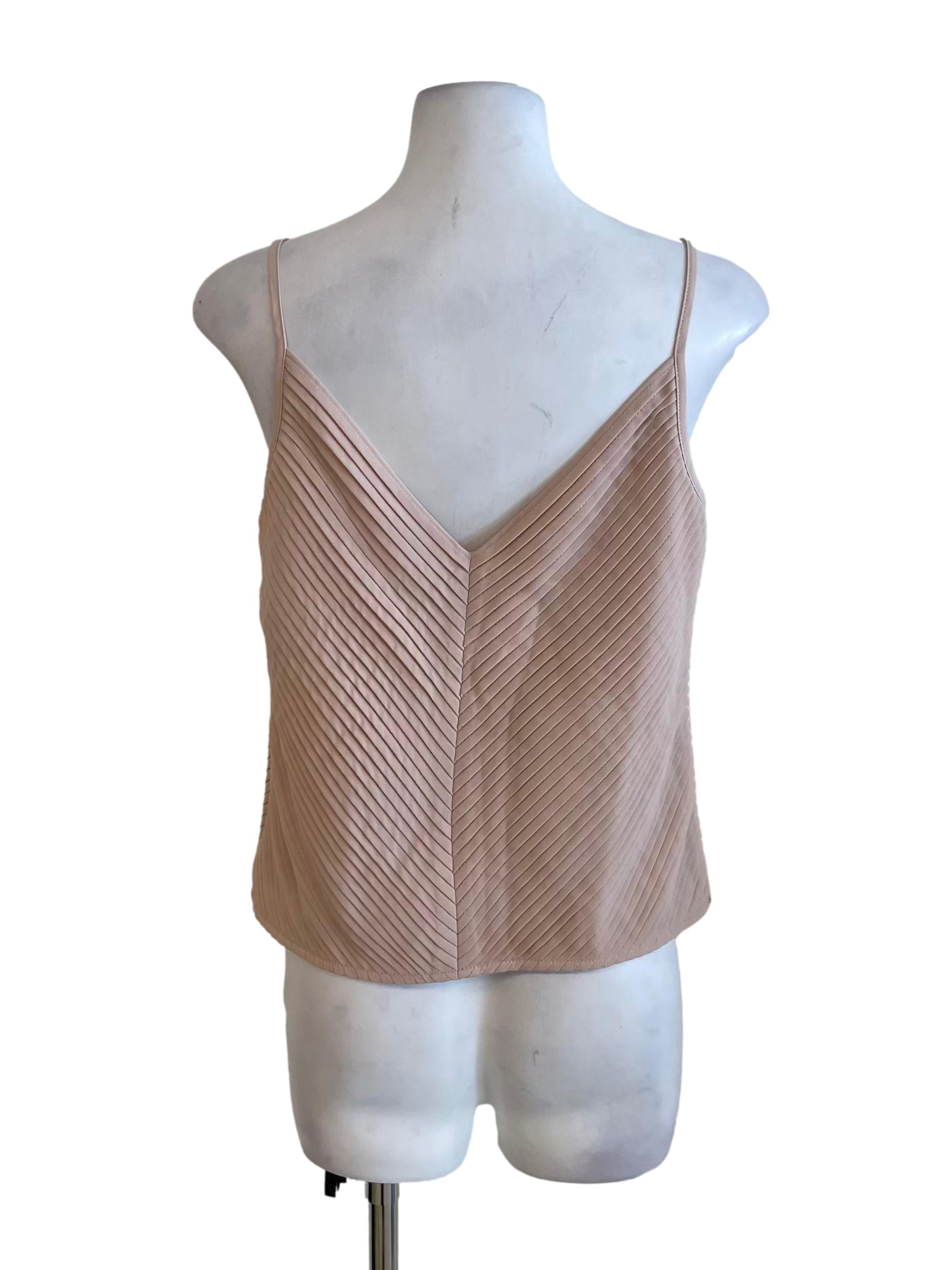 Sepia Pleats Square Camisole