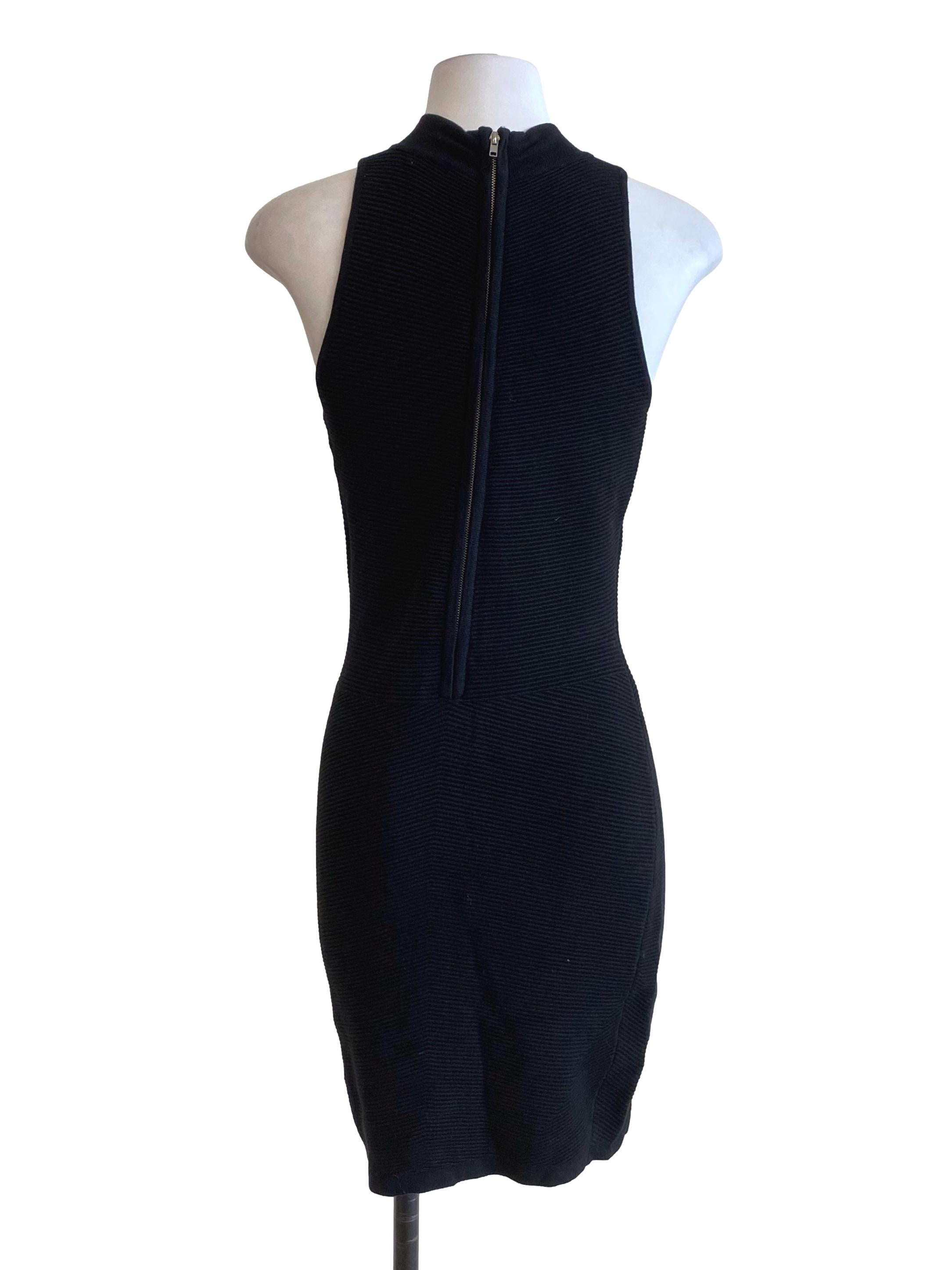 Jet Black Bodycon Mini Dress