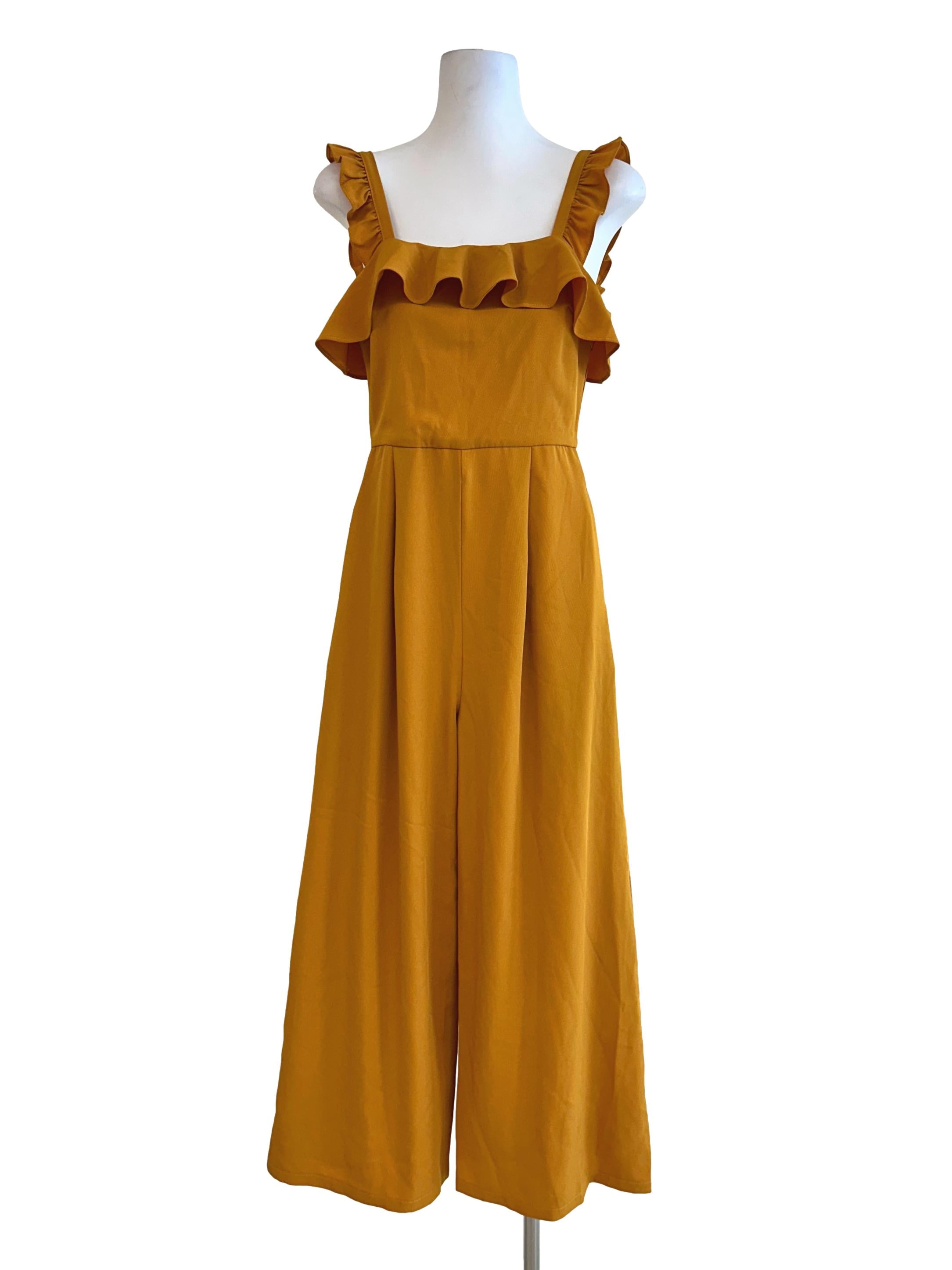 Butterscotch Yellow Sleeveless Jumpsuit