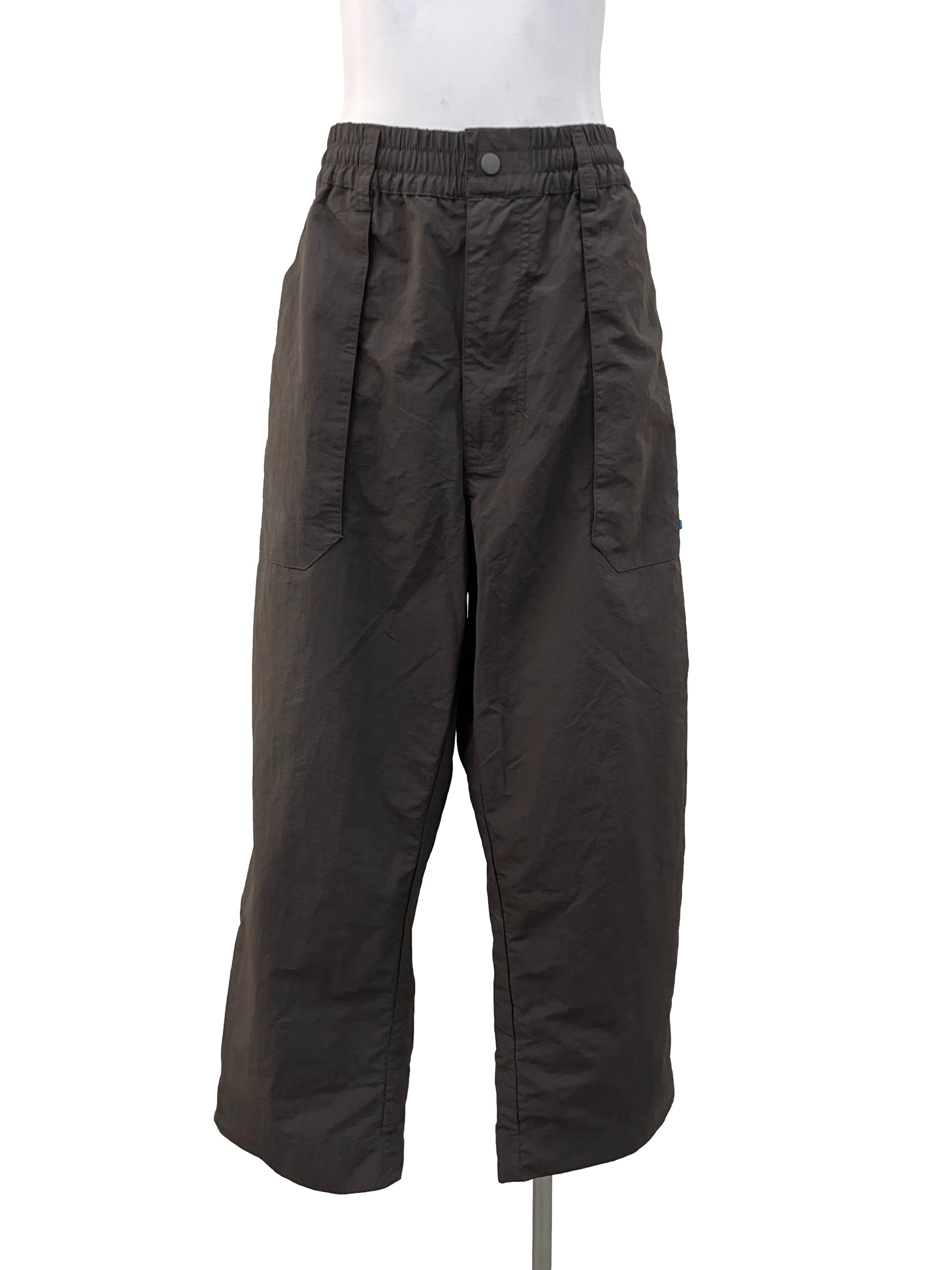 Charcoal Brown Nylon Work Trousers BTV