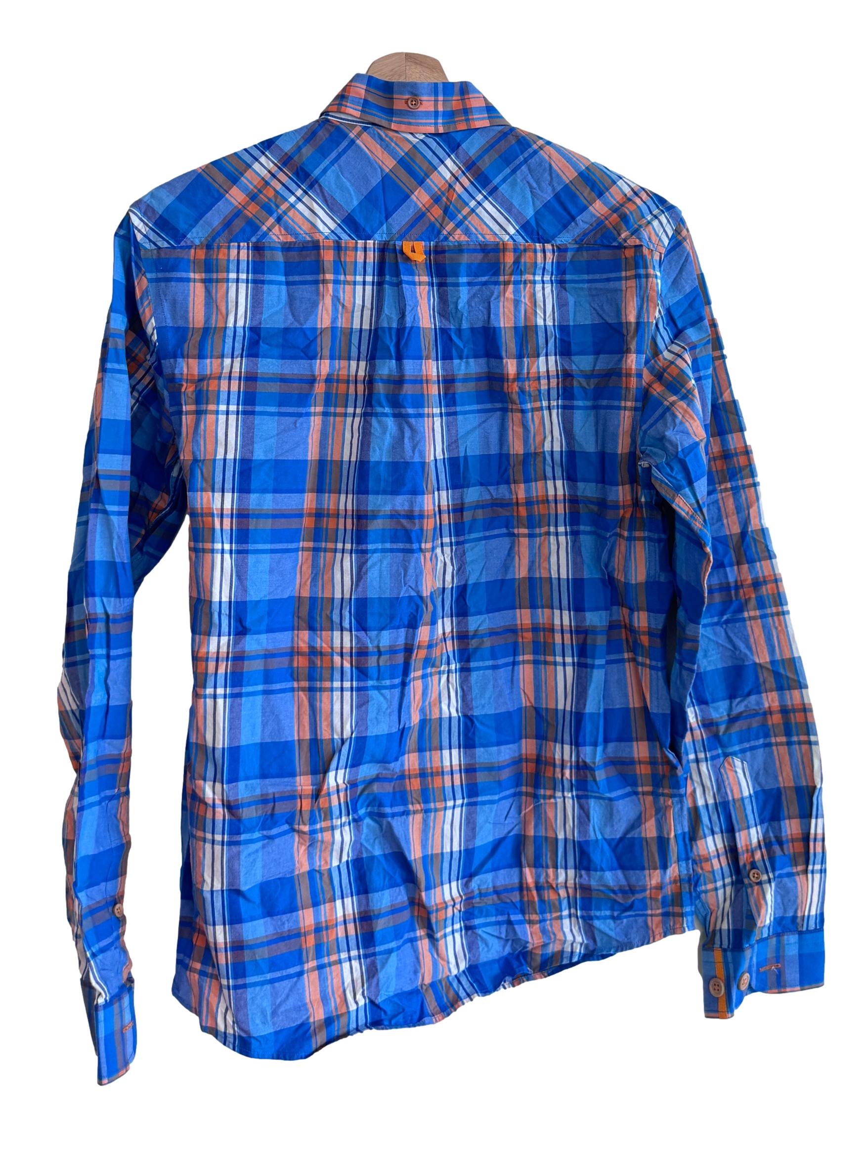Blue Plaid Button Shirt