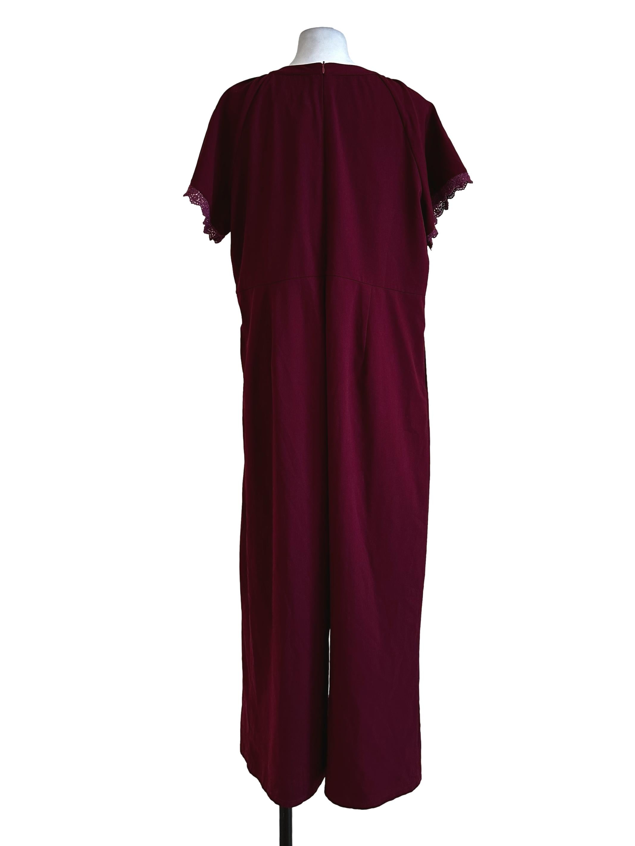 Wine Red Plain Jumpers