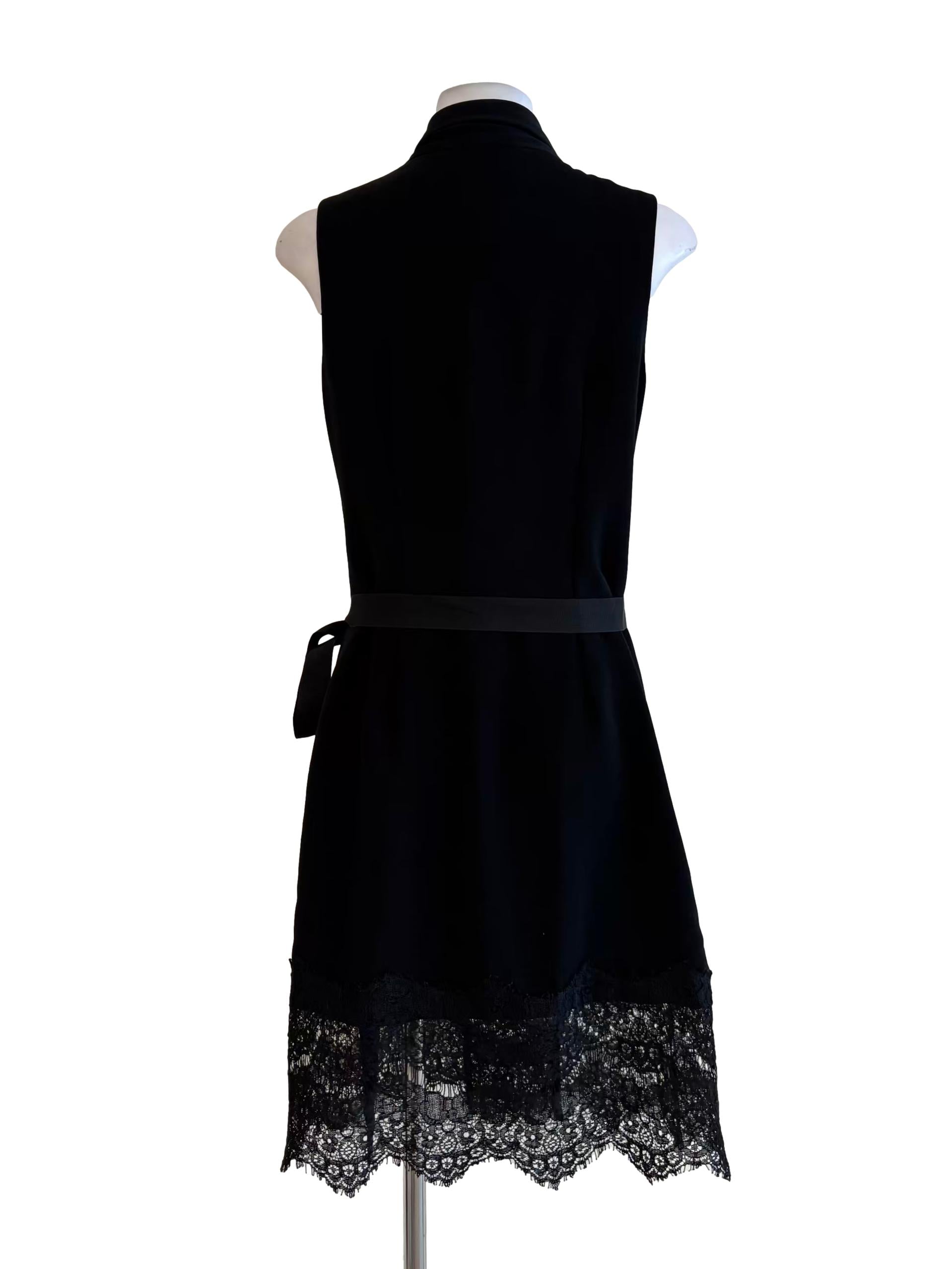 Black Blazer Lace Wrap Dress