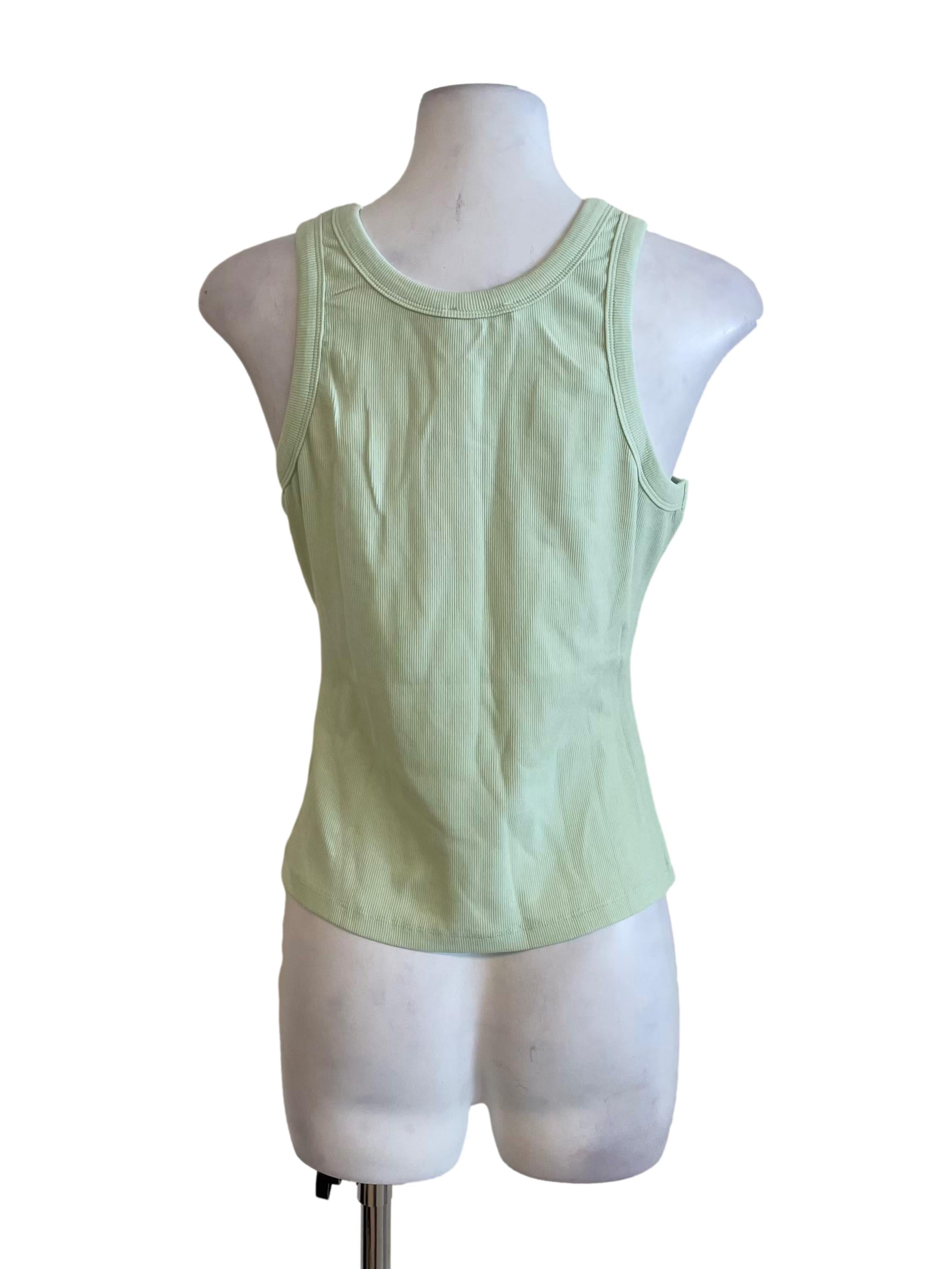 Pastel Green Fitted Tank Top