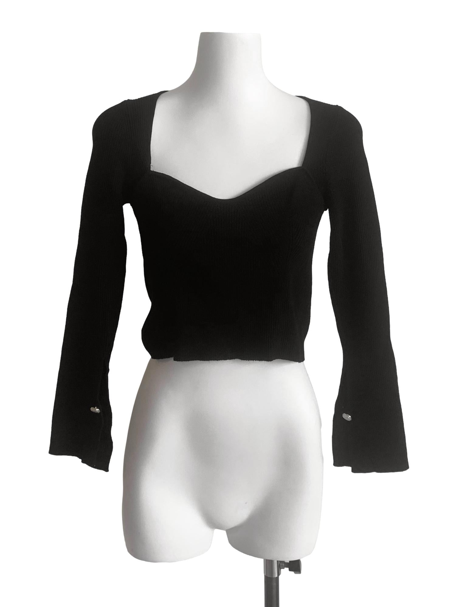 Black Crop Top TWL