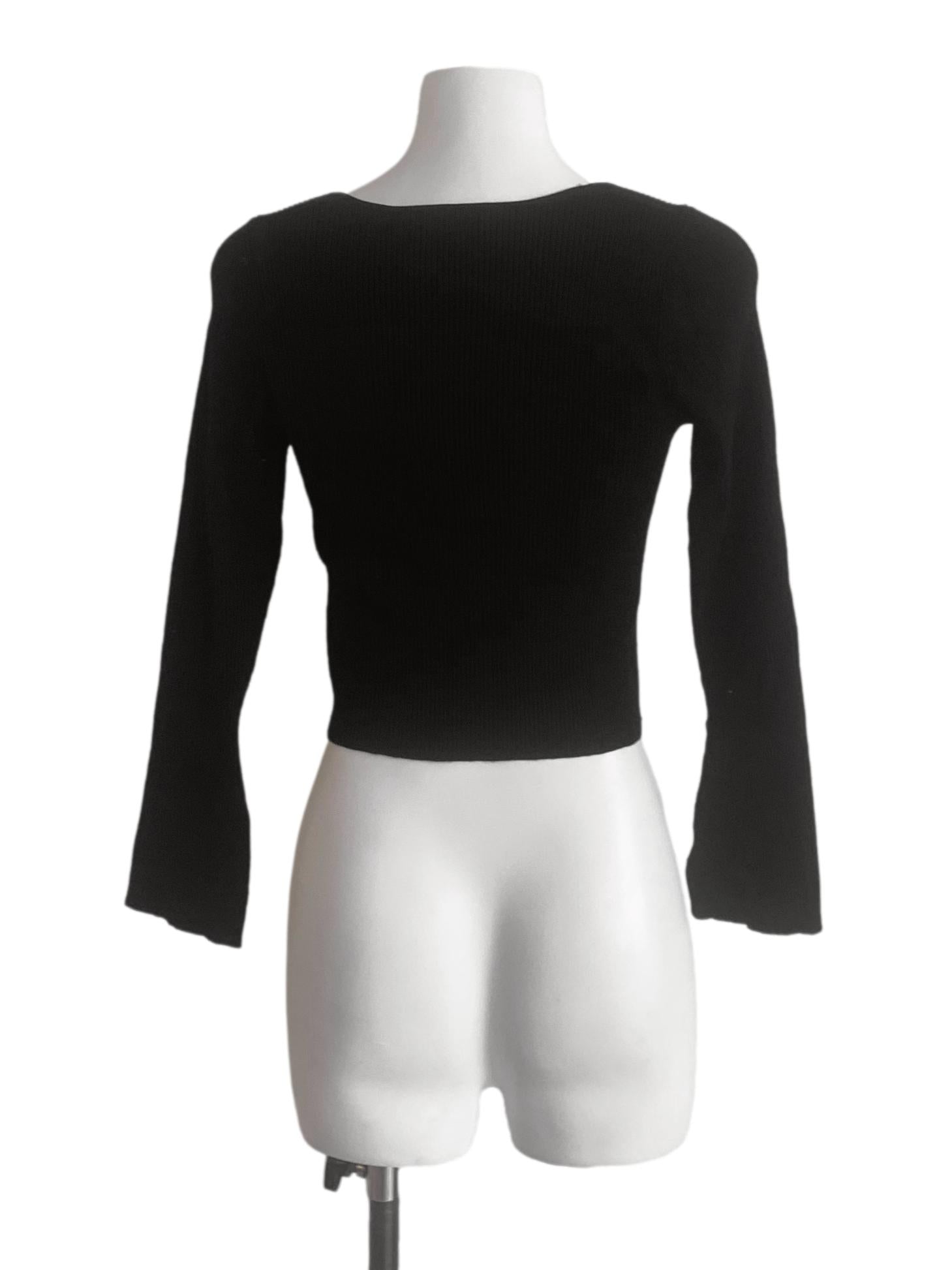 Black Crop Top TWL