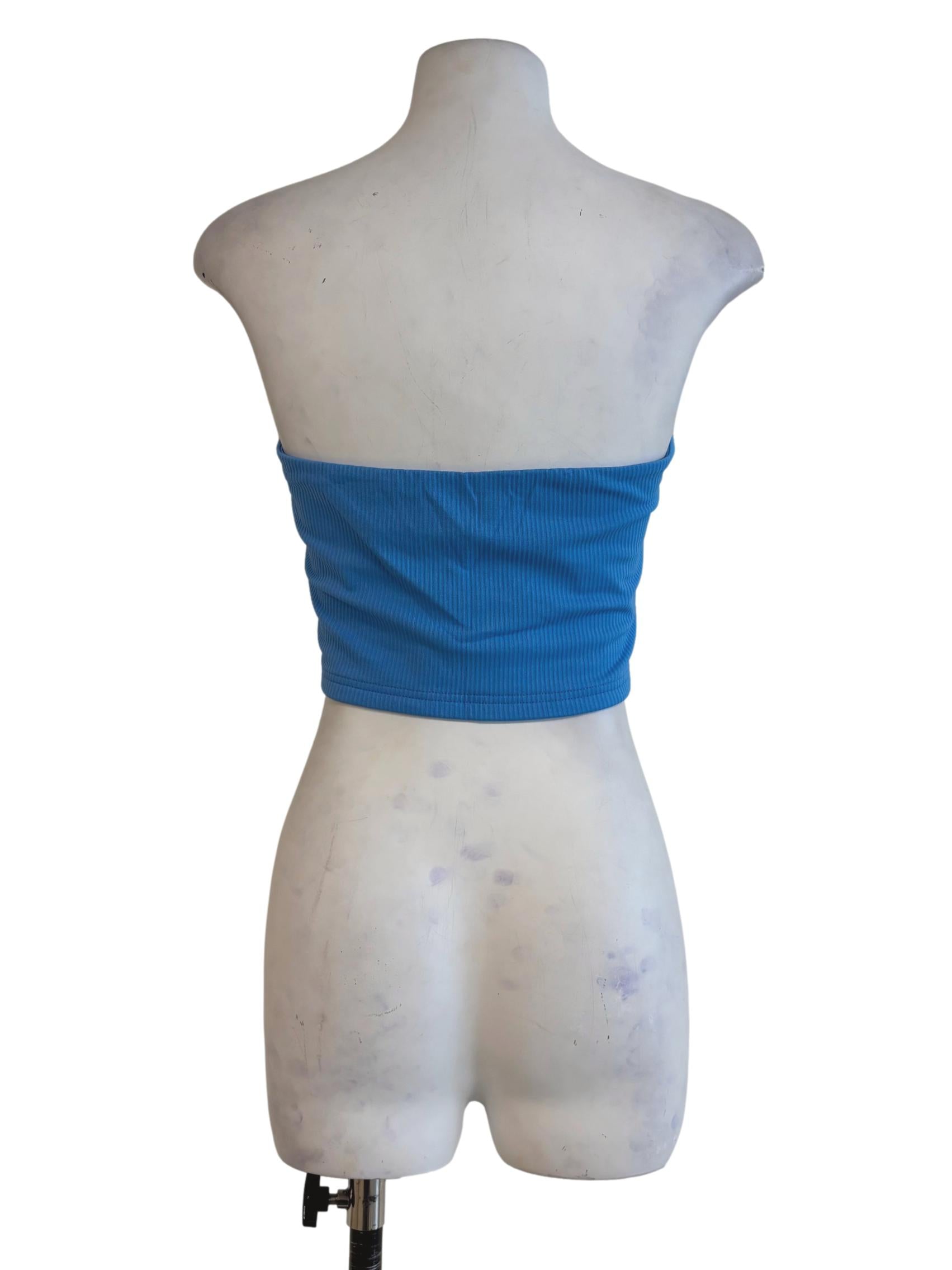 Blue Kendie Basic Tube Padded Top
