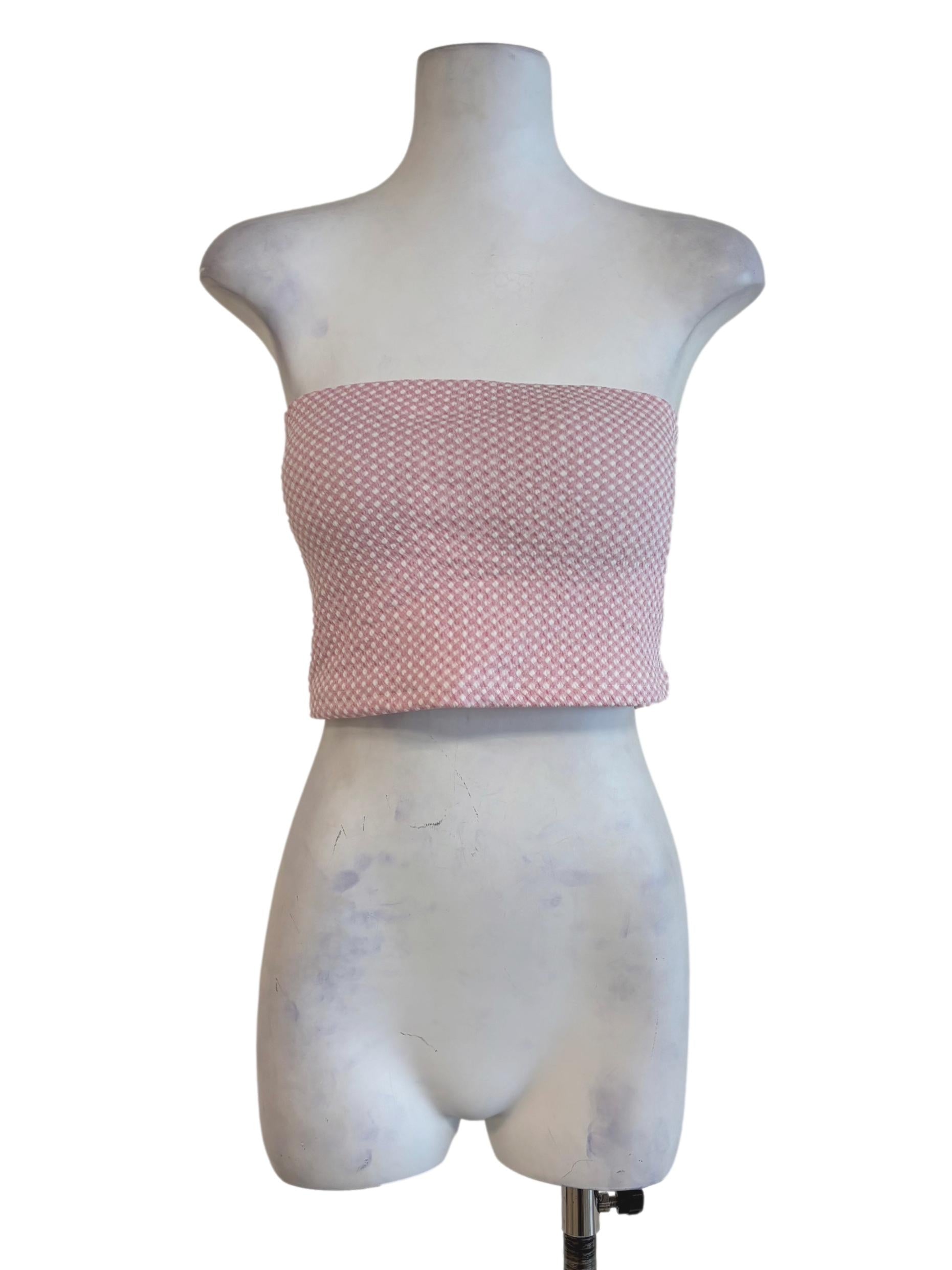 Pink Kendie Basic Tube Padded Top