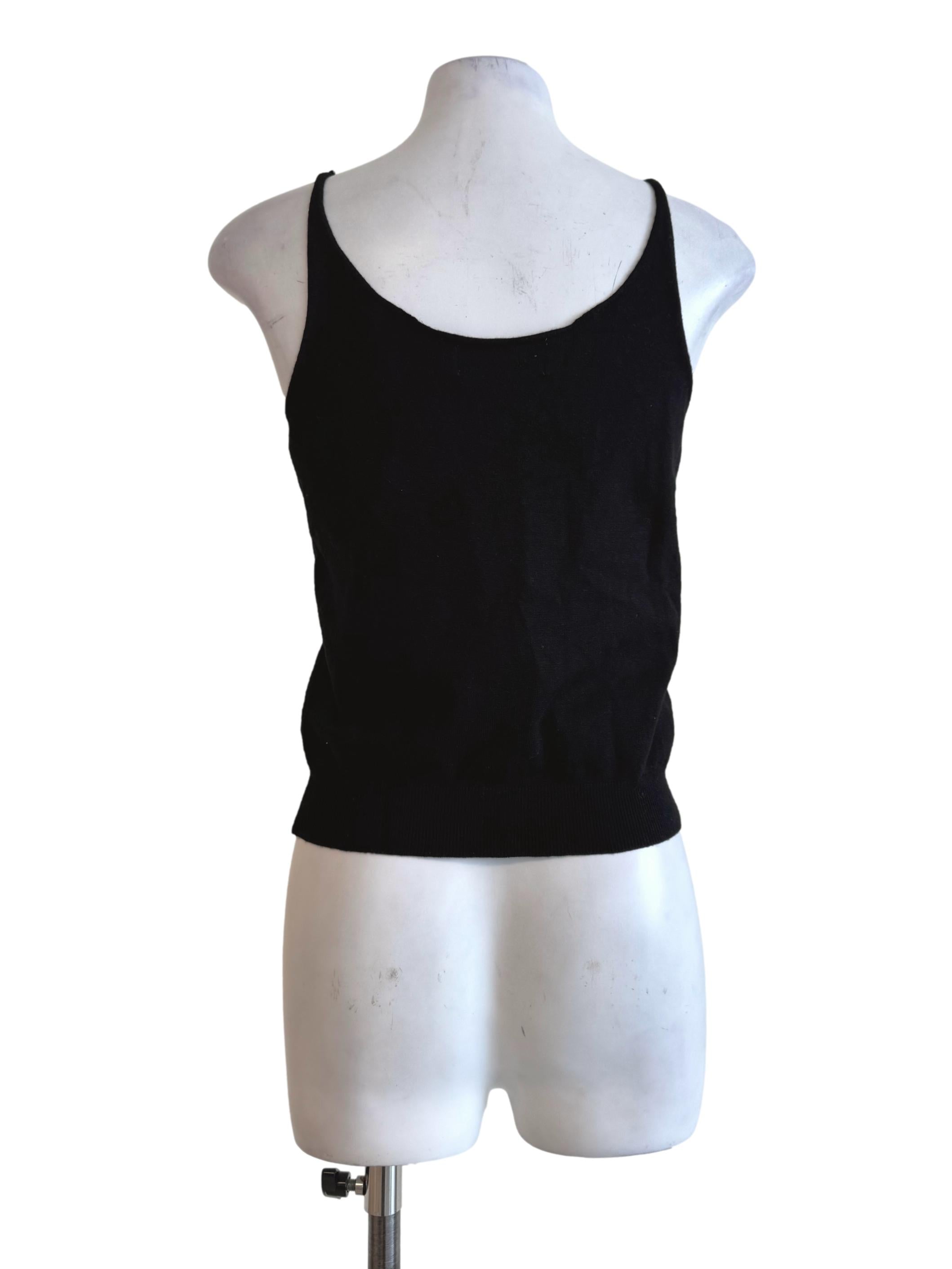 Pitch Black V Neck Camisole TTR