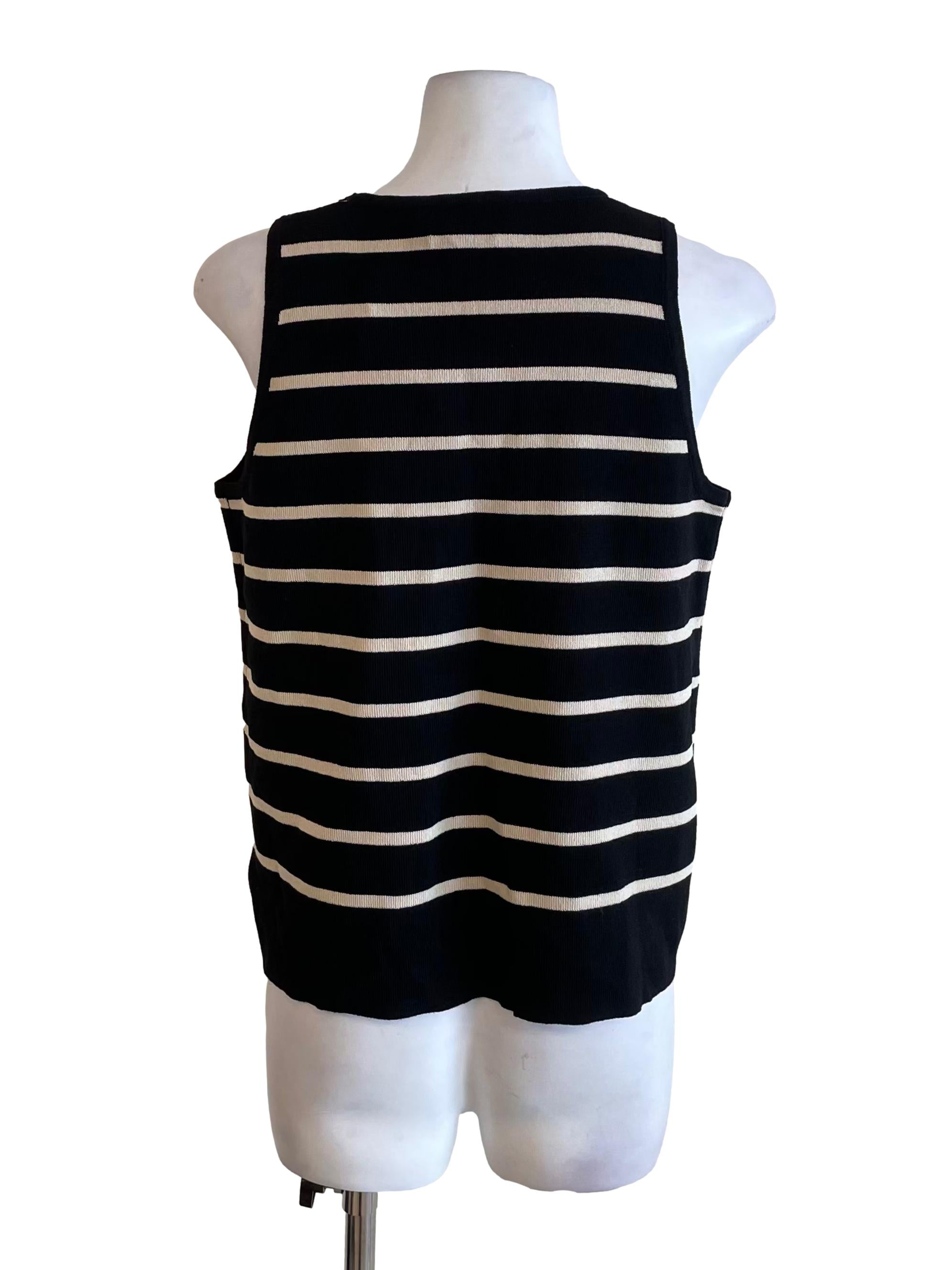 Ink Bengal Stripe A-Line Knit Top
