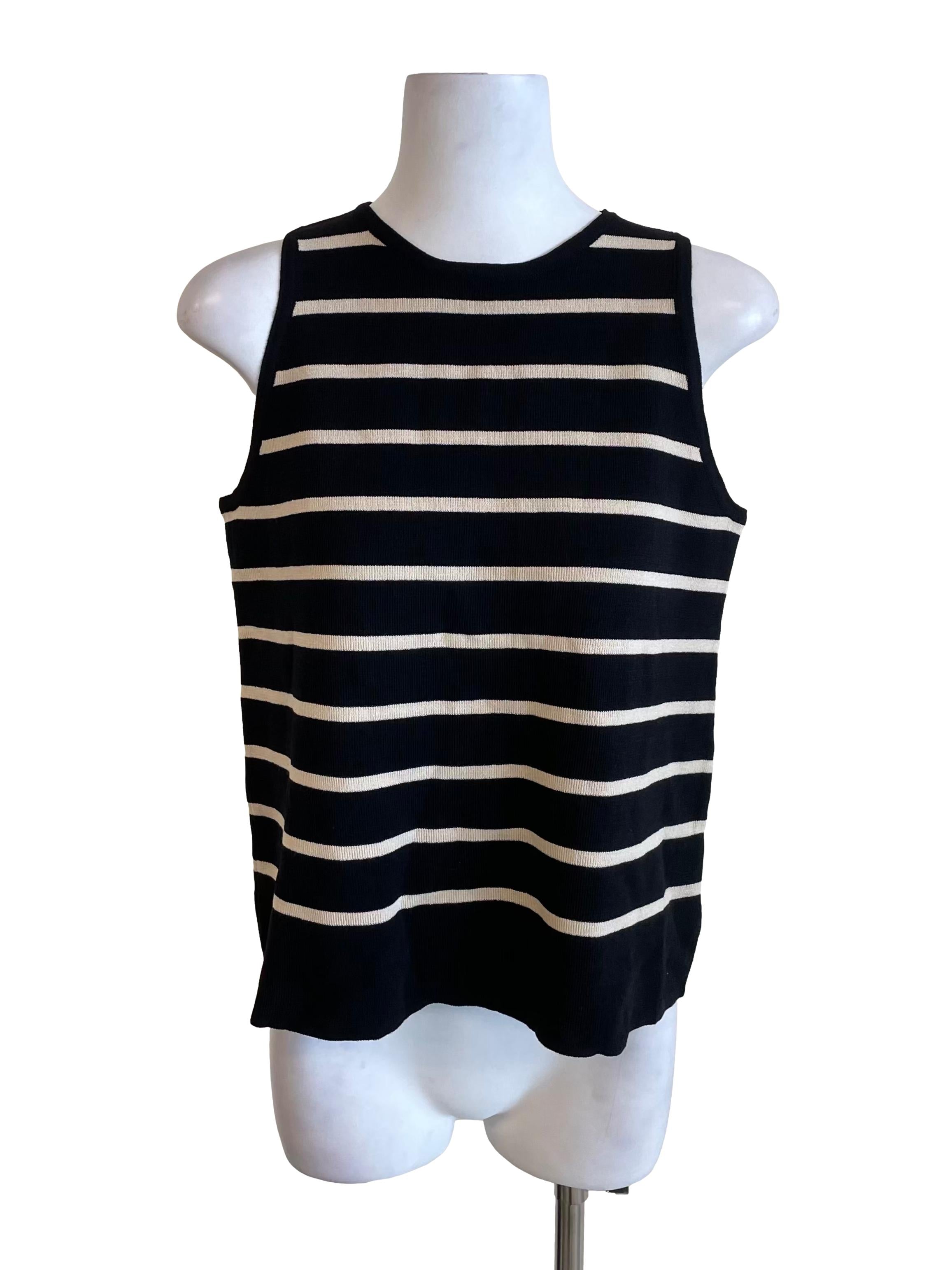 Ink Bengal Stripe A-Line Knit Top