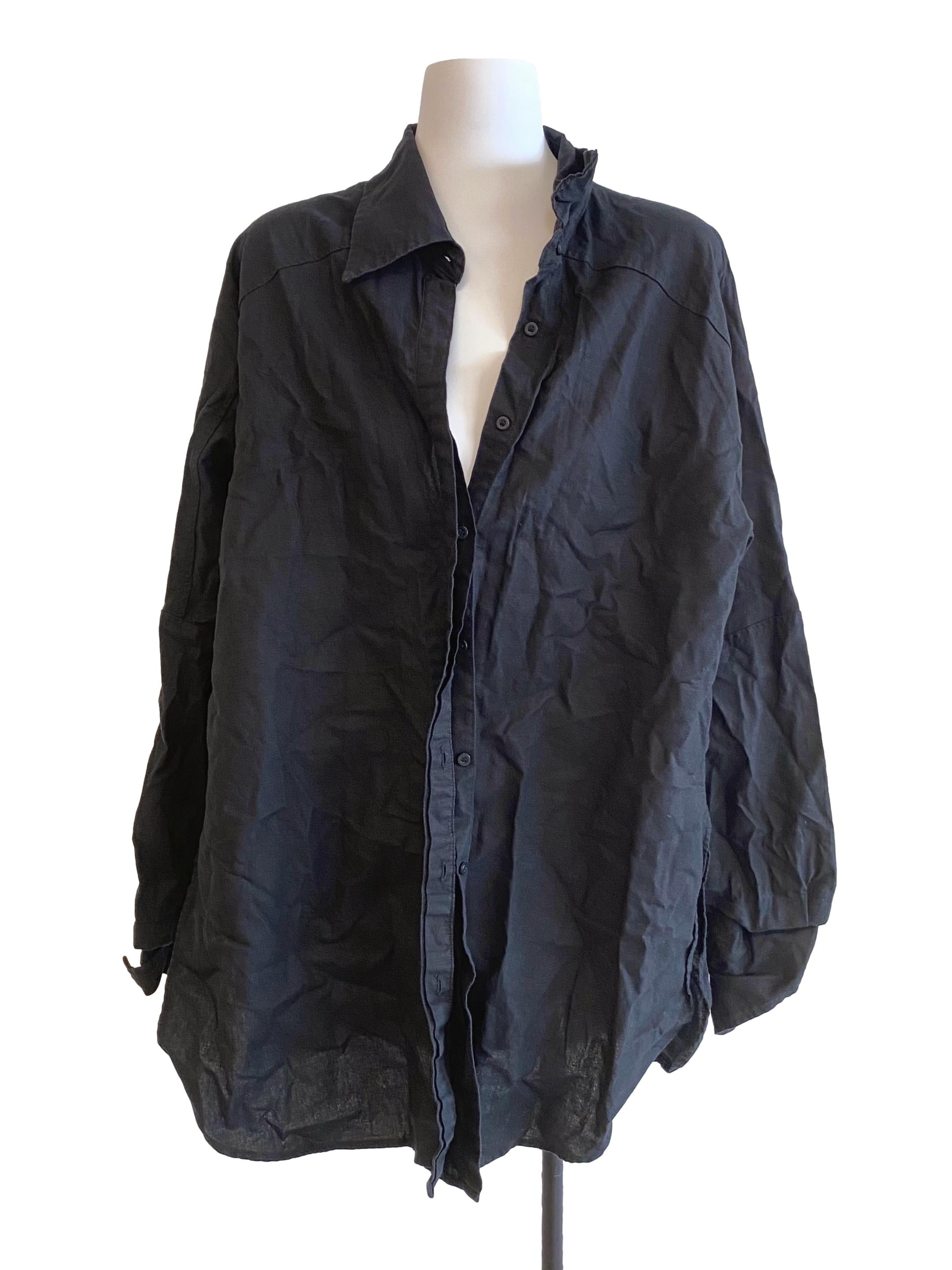 Black Collared Formal Blouse