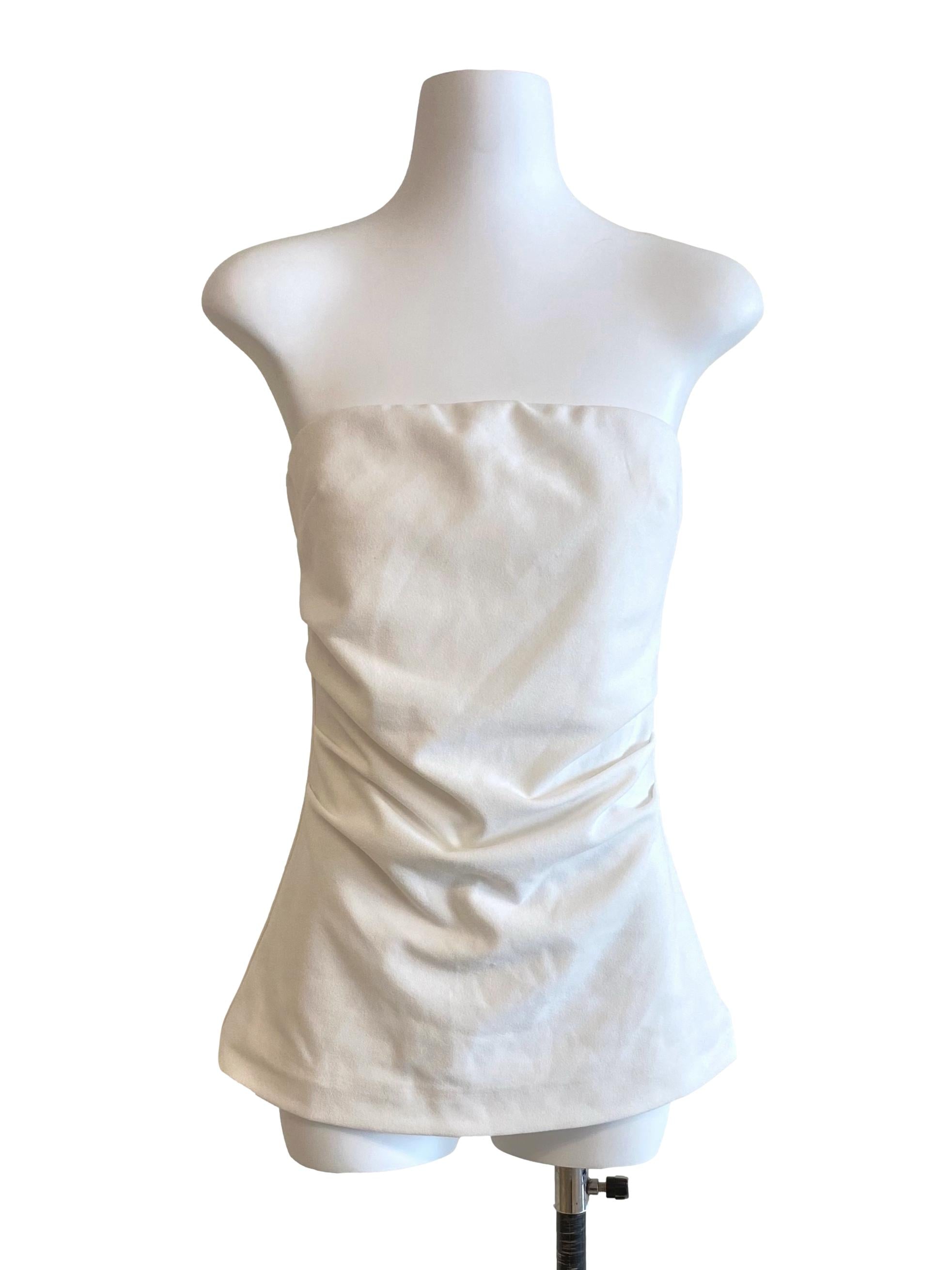 White Princess Strapless Top