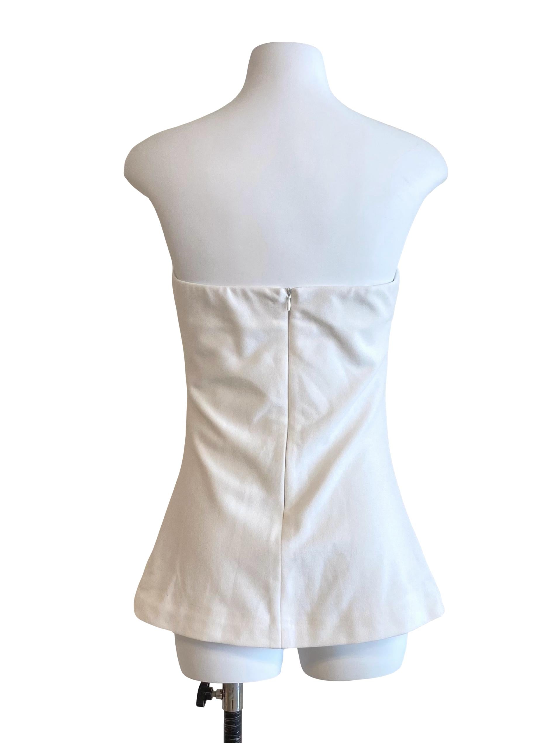 White Princess Strapless Top