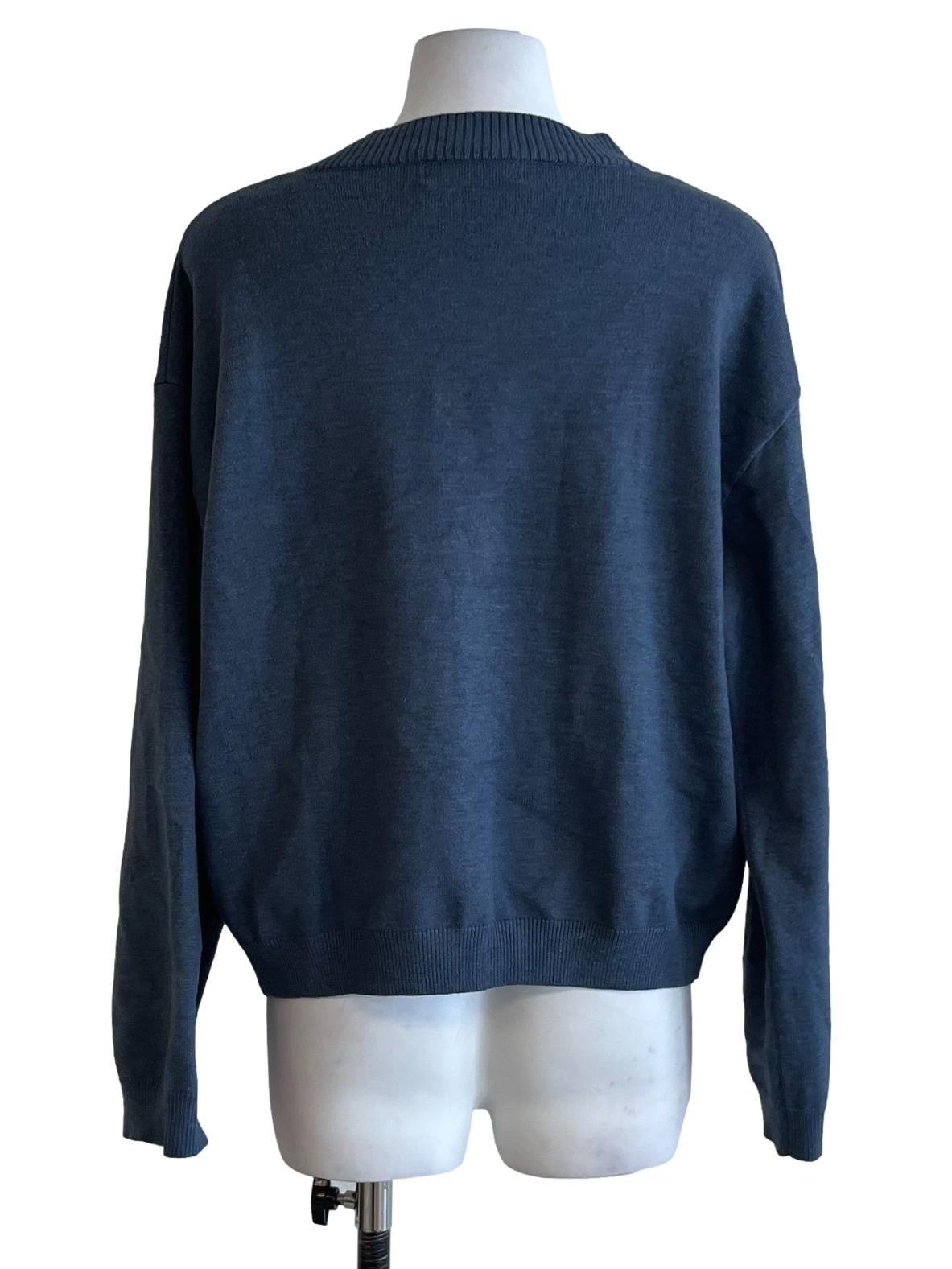 Aegean Blue V-Neckline Cardigan