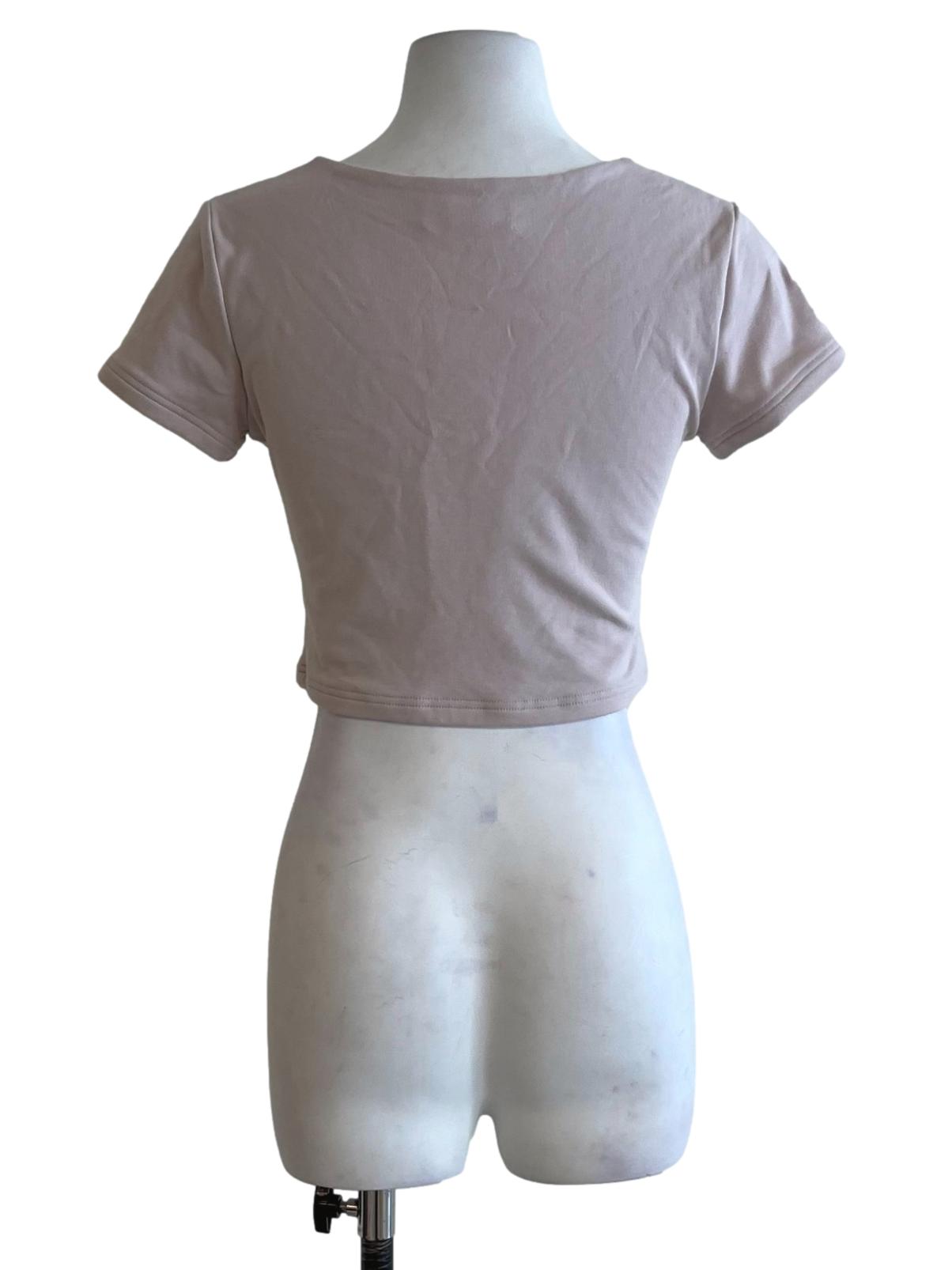 Blush Pink V-Neckline Blouse