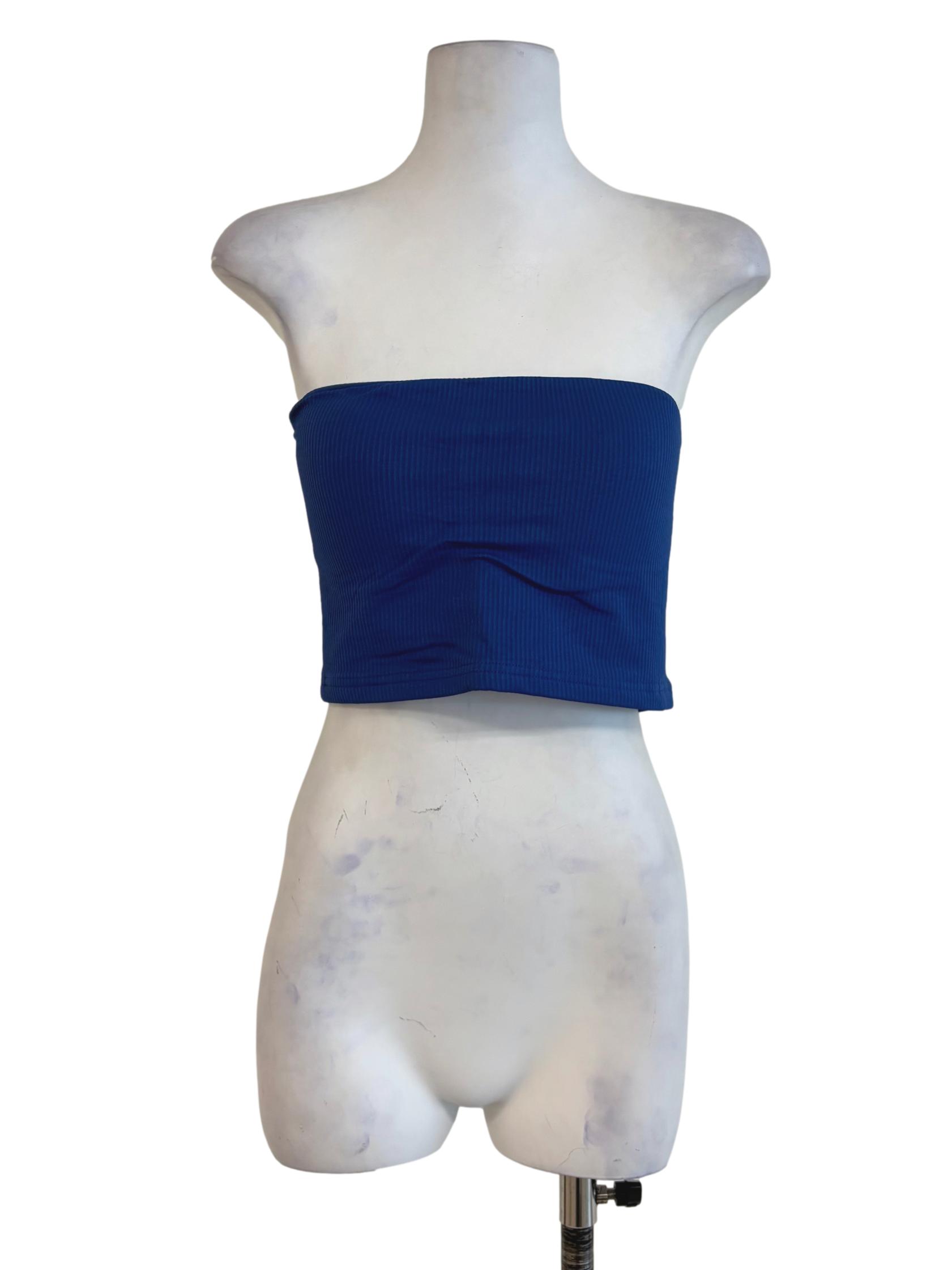 Blue Kendie Basic Tube Padded Top