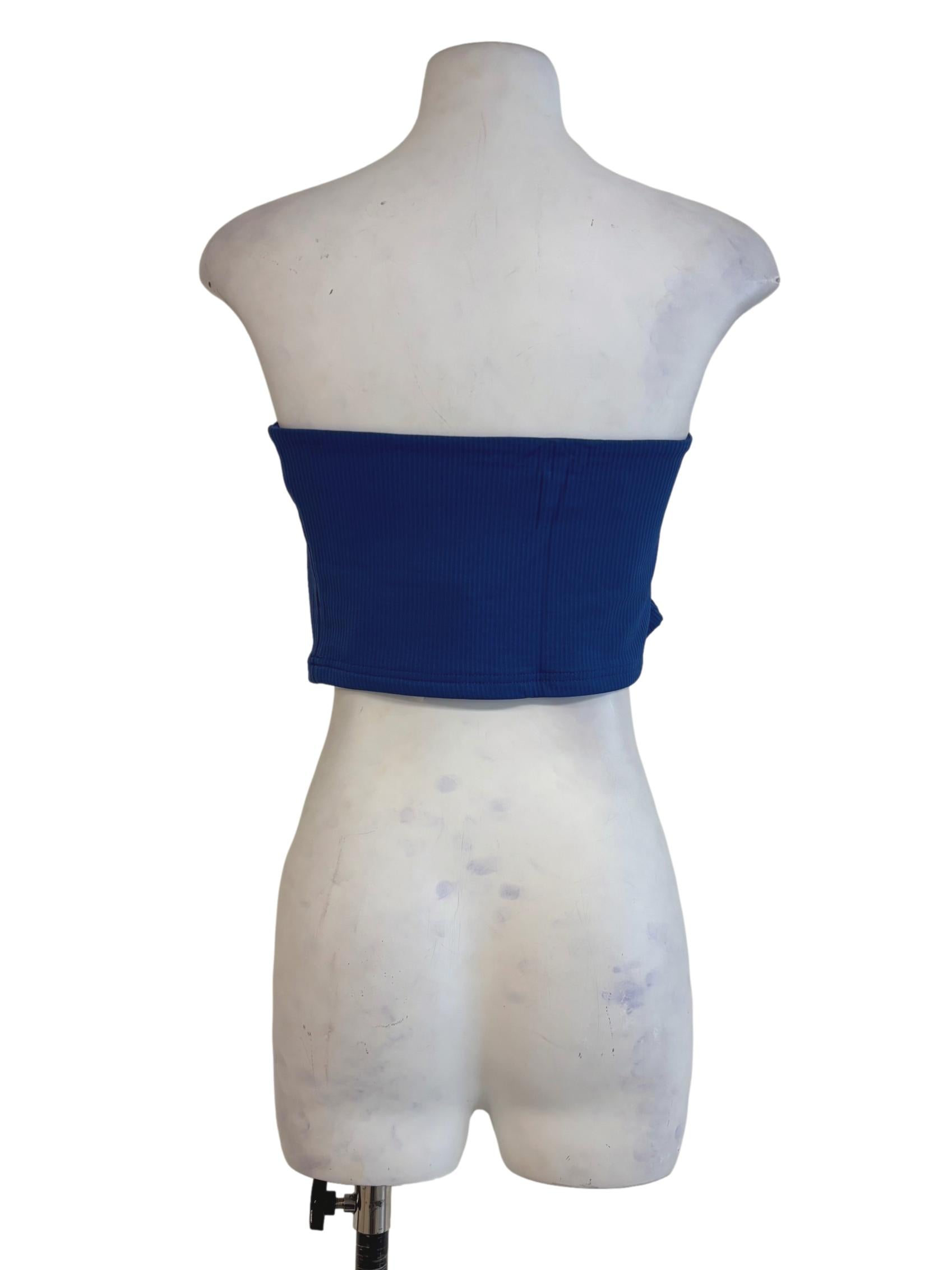 Blue Kendie Basic Tube Padded Top