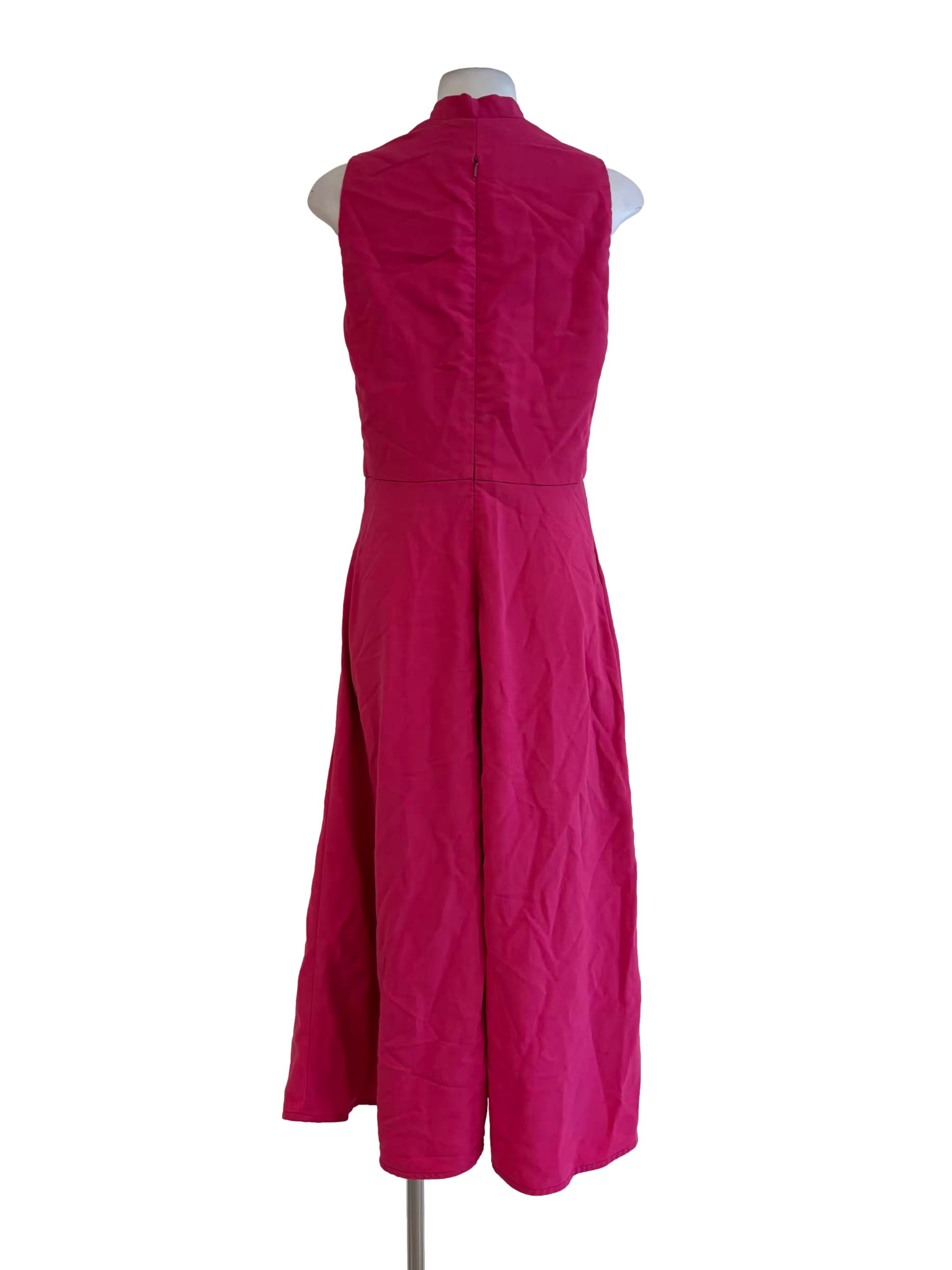 Barbie Pink Sleeveless Midi Dress